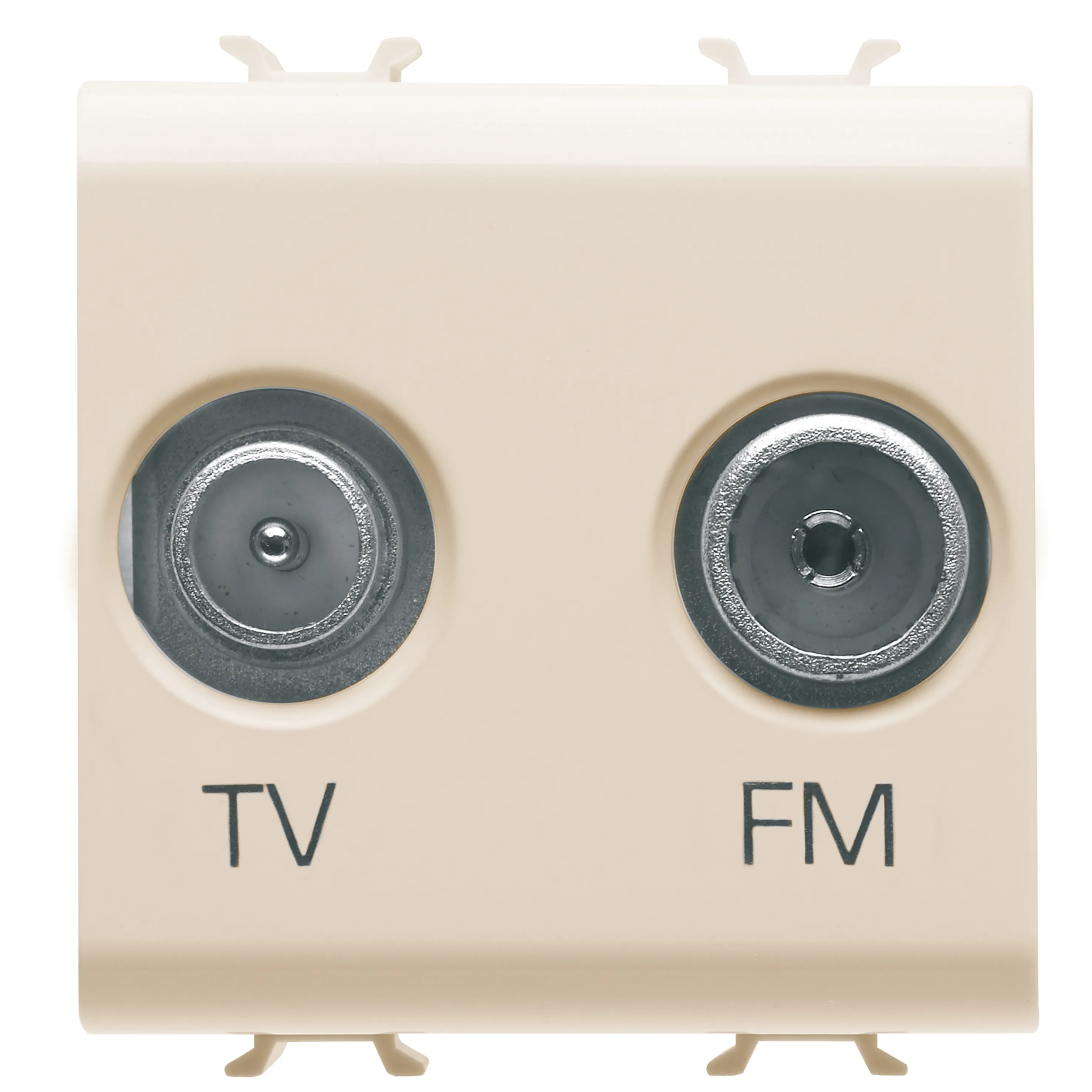 Priza, TV-FM, Gewiss, Chorus, directa, 2, module, fildes, GW11381