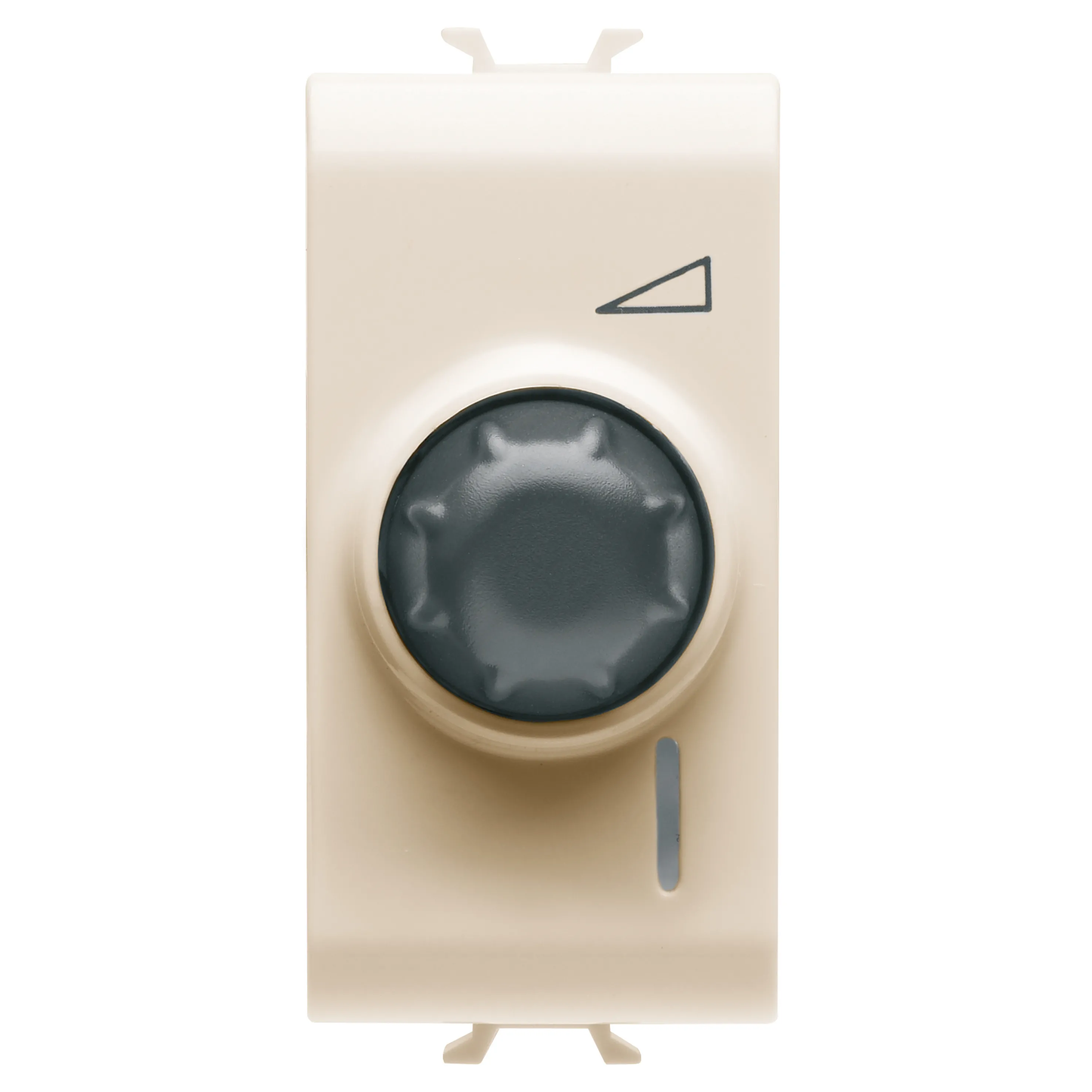 Regulator, electronic, Gewiss, Chorus, rotativ, 230V, c.a., 50/60Hz, rezistiv, 100-900W, /, inductiv, 40-300VA, 1, modul, fildes, GW11564