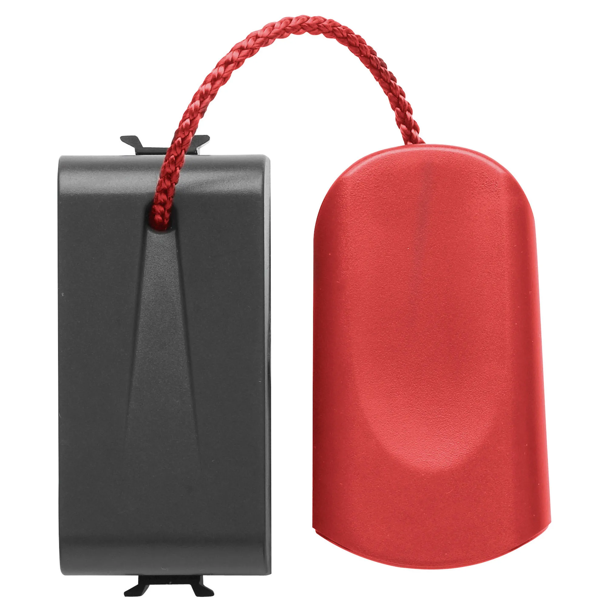 Buton, cu, revenire, 1P, 250V, c.a., NO, 16A, cordon, tragere, 1, modul, negru, satinat, Gewiss, Chorus, GW12136