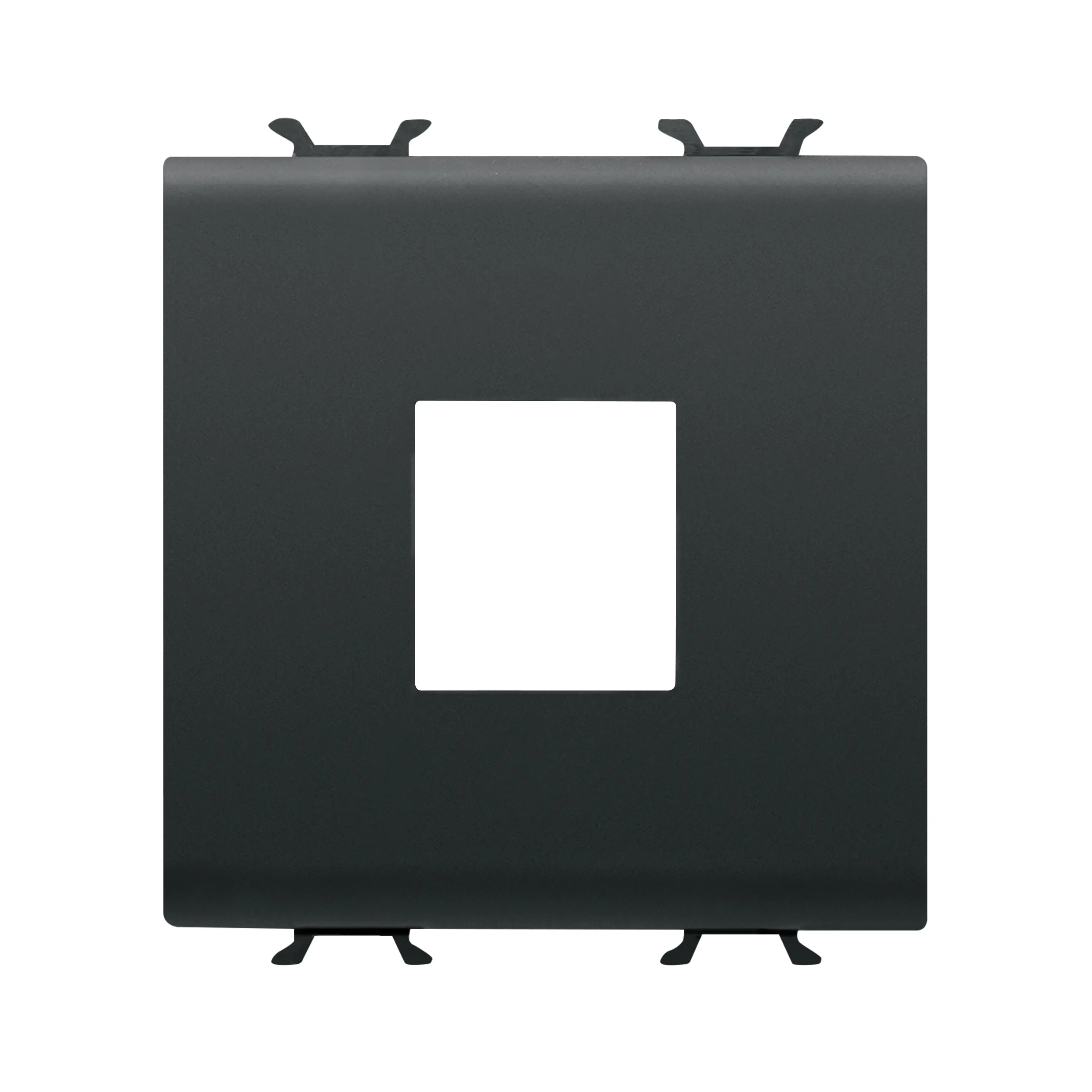 Adaptor, conectori, date, carcasa, tip, AMP, mufa, trapezoidala, 2, modul, negru, satinat, Gewiss, Chorus, GW12433