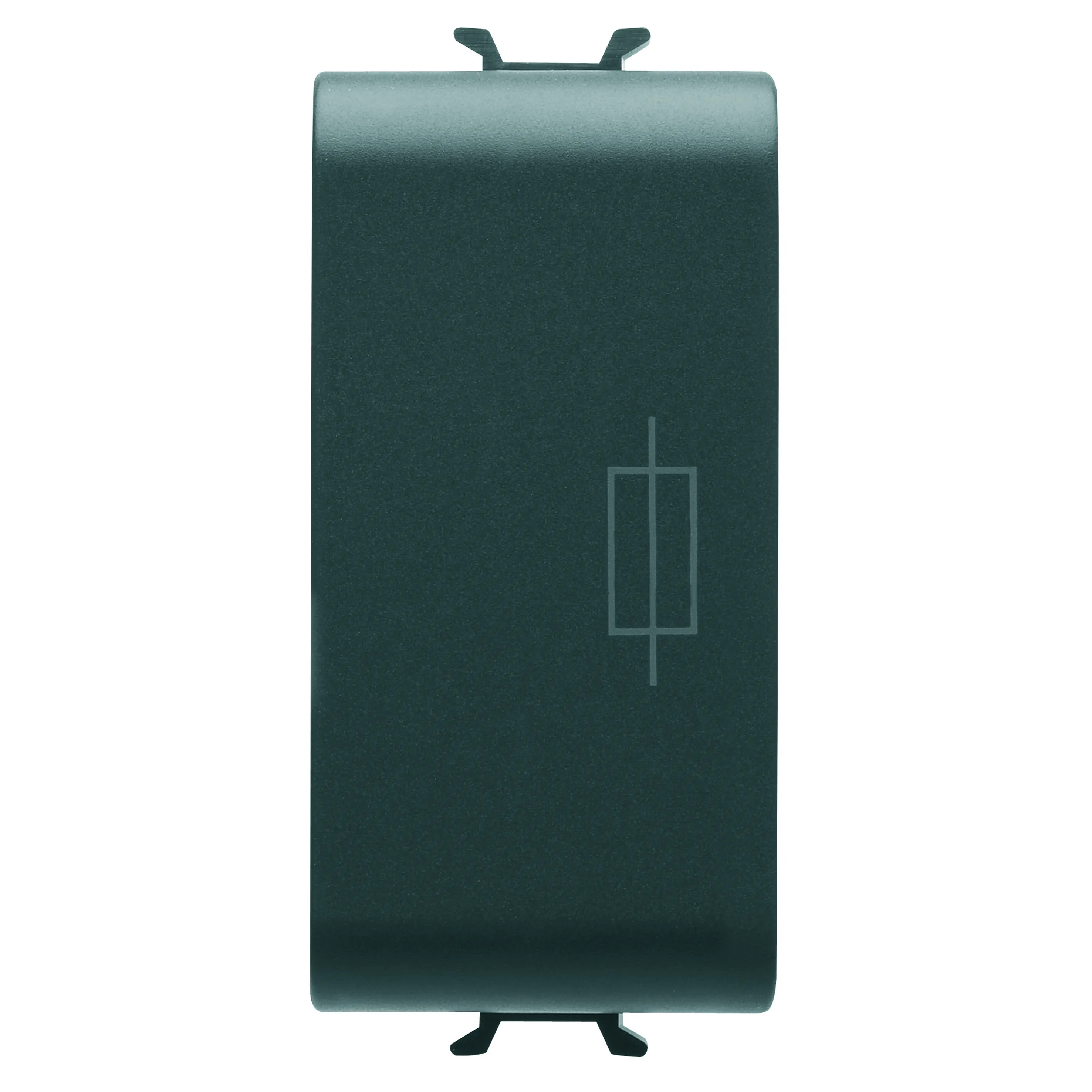 Suport, Gewiss, Chorus, pentru, siguranță, 250V, c.a., 16A, 1, modul, Negru, satinat, GW12491