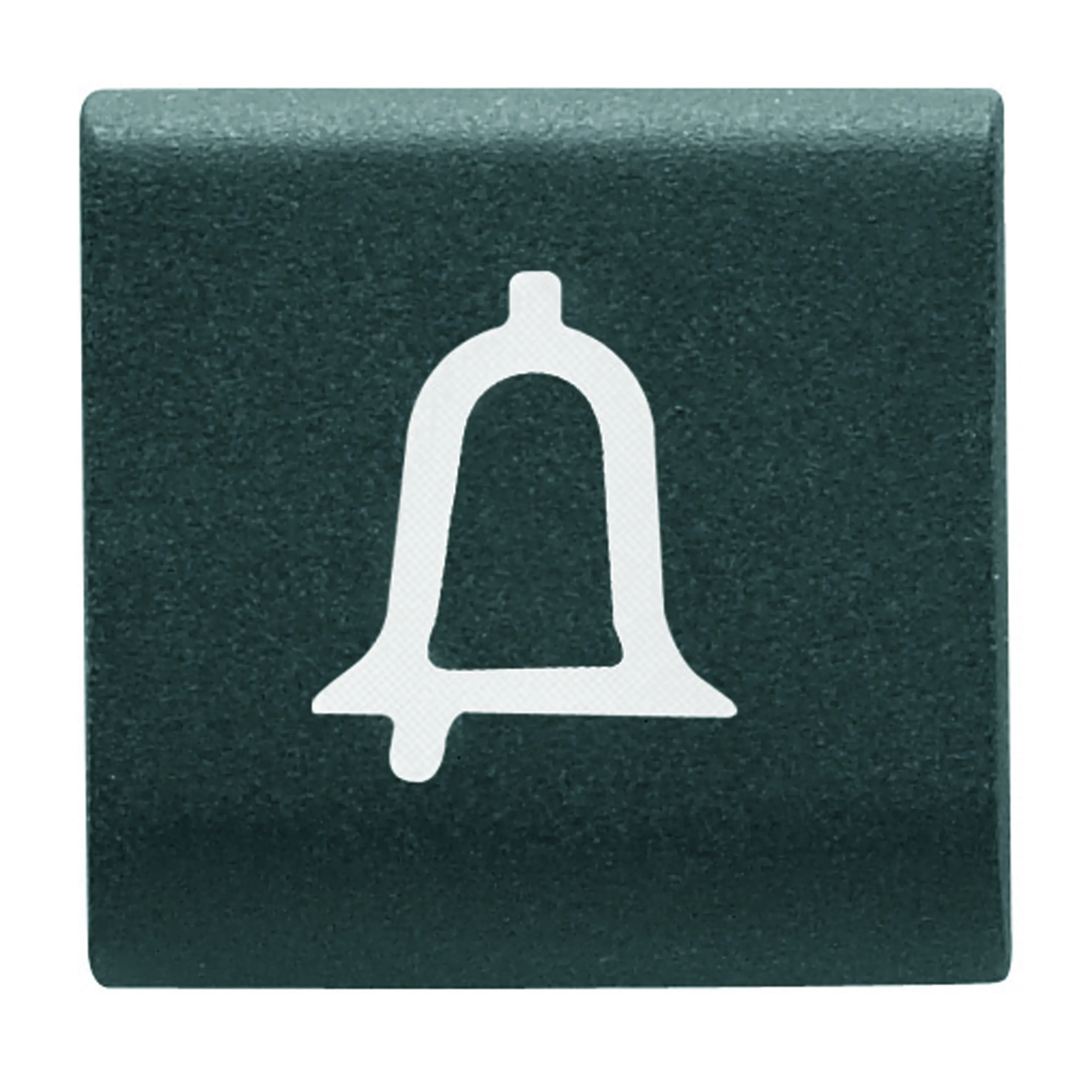 Buton, cu, revenire, interschimbabil, 22x22mm, clopot, negru, satinat, Gewiss, Chorus, GW12544