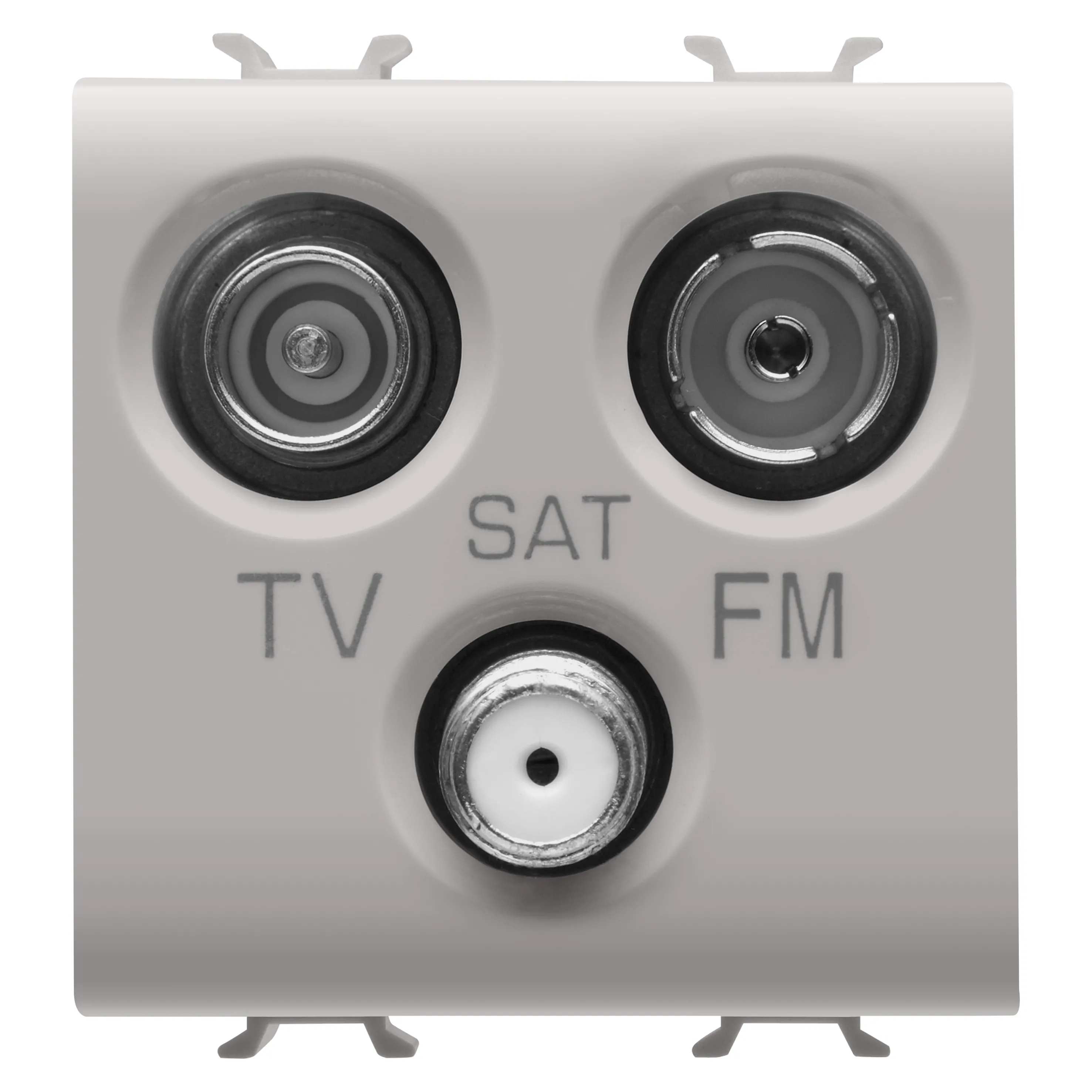 Priza, TV-FM-SAT, Gewiss, Chorus, directa, 2, module, bej, satinat, natural, GW13382