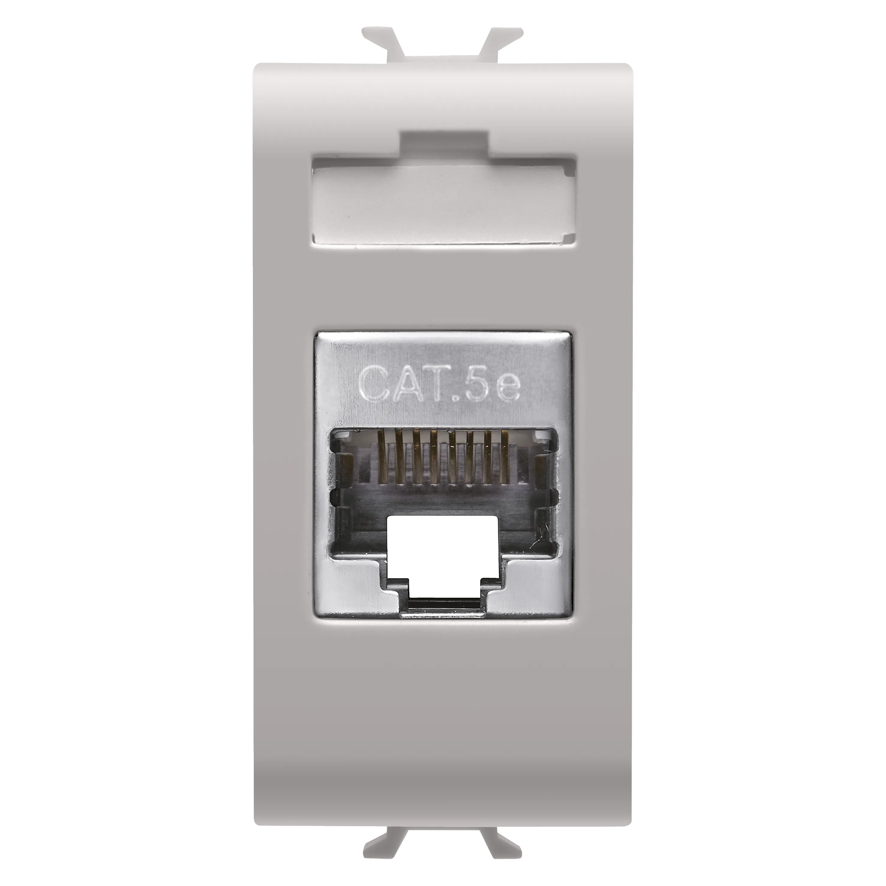 Priza, RJ45, Gewiss, Chorus, categoria, 5e, FTP, 1, modul, bej, satinat, natural, GW13422 