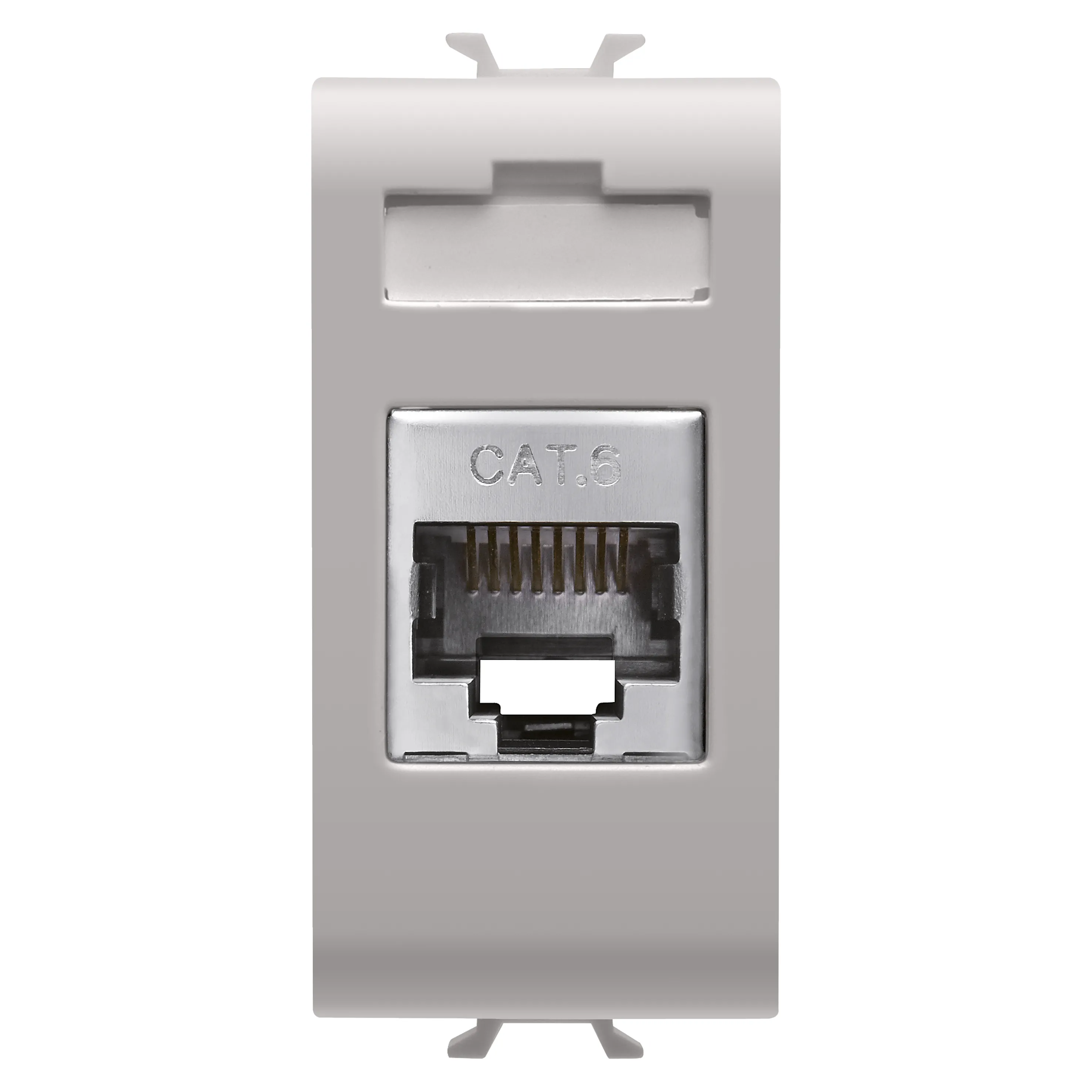 Priza, RJ45, Gewiss, Chorus, categoria, 6, FTP, 1, modul, bej, satinat, natural, GW13424