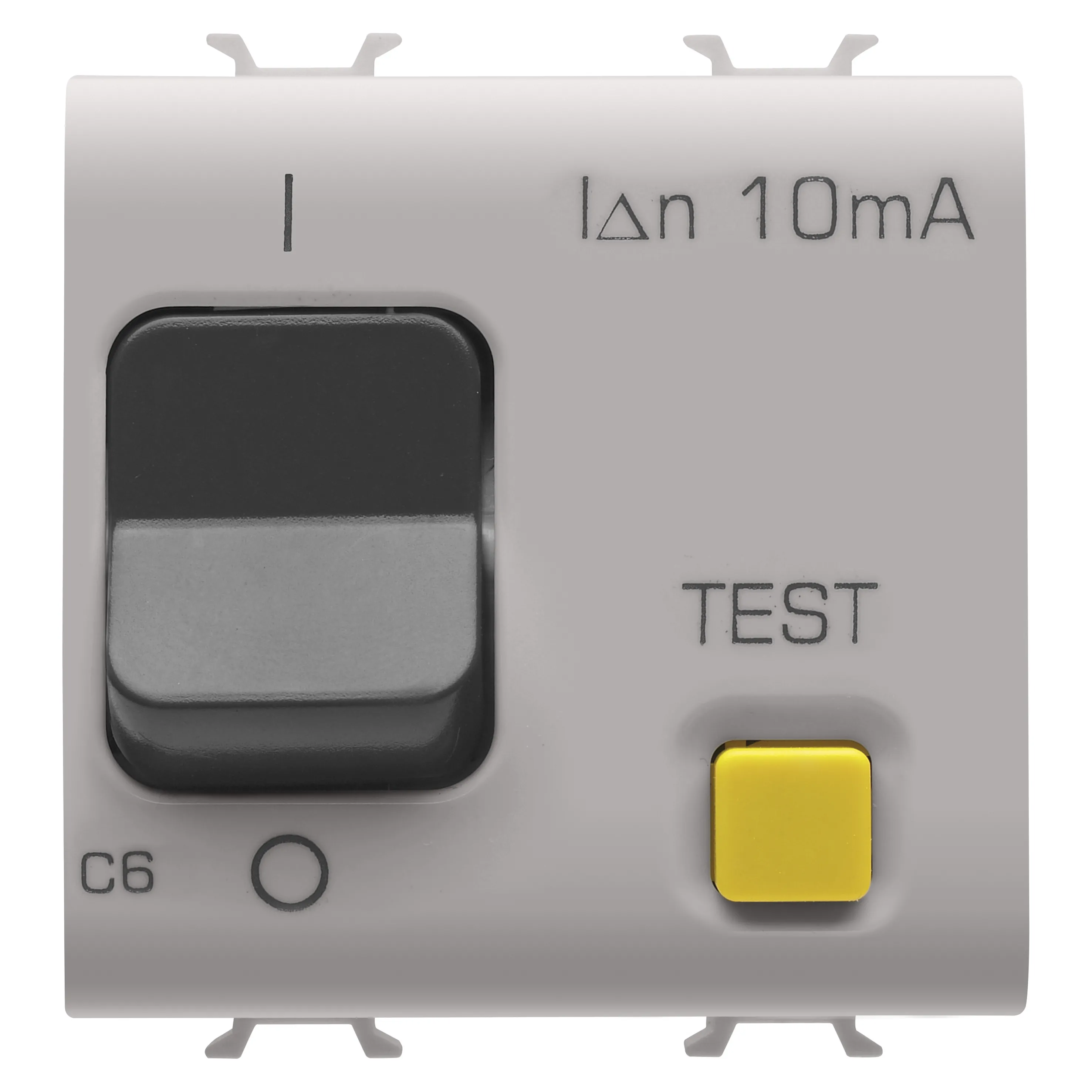 Intrerupator, de, curent, rezidual, cu, protectie, la, supracurent, caracteristica, C, clasa, A, 1P+N, 6A, 230V, c.a., 10mA, 2, module, bej, satinat, natural, Gewiss, Chorus, GW13482