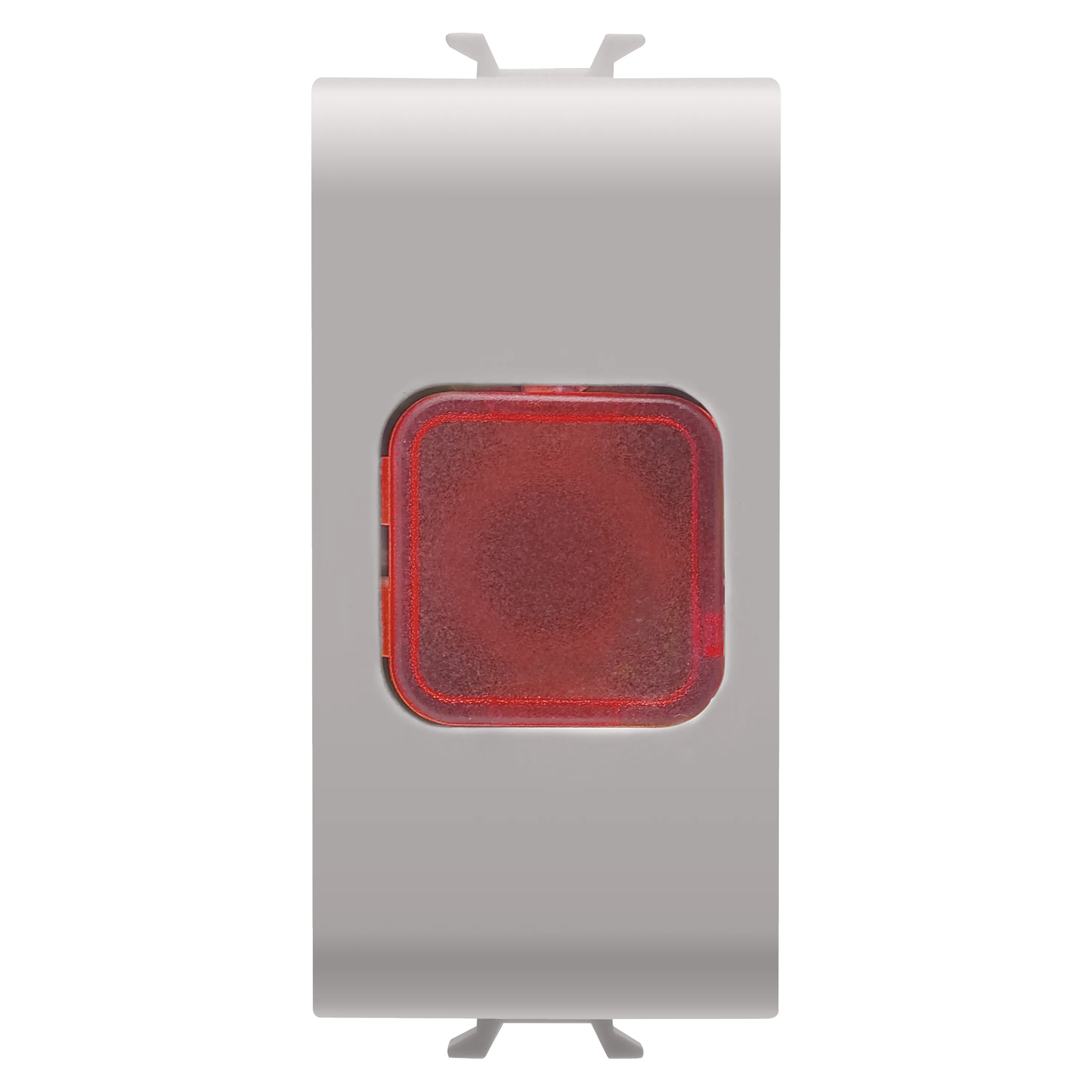 Lampa, indicatoare, simpla, rosu, 1, modul, bej, satinat, natural, Gewiss, Chorus, GW13623