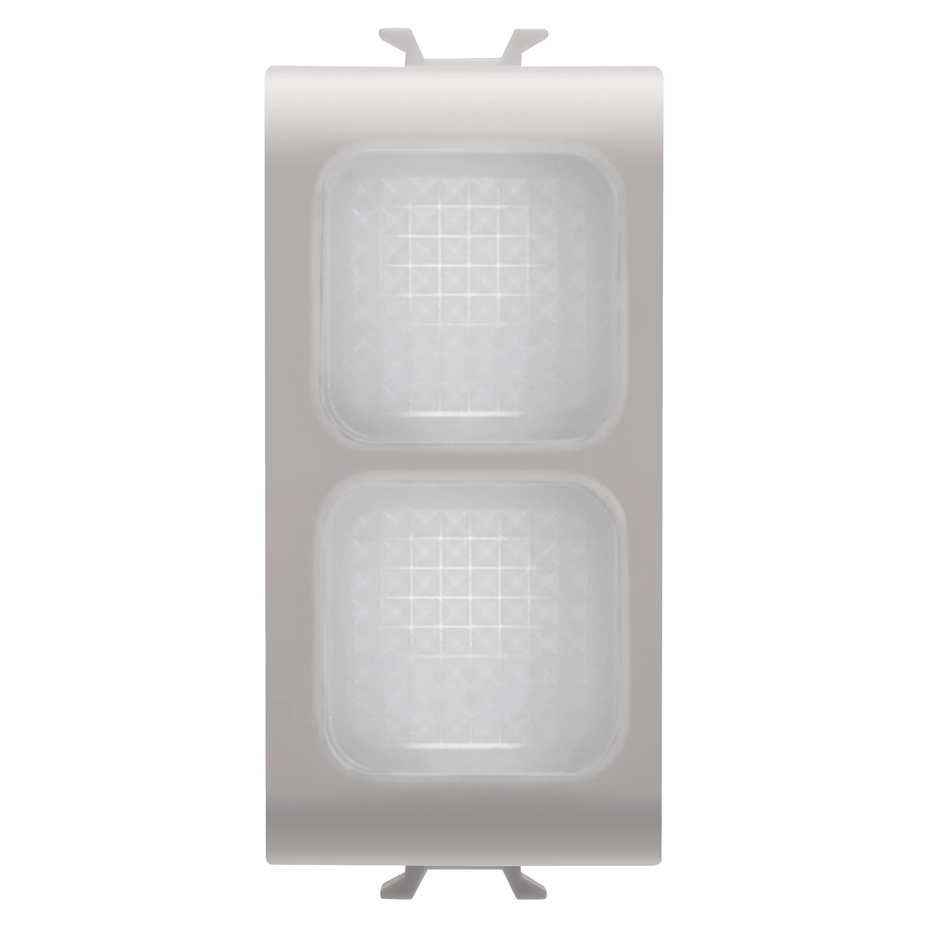 Lampa, indicatoare, dubla, opal, 1, modul, bej, satinat, natural, Gewiss, Chorus, GW13628