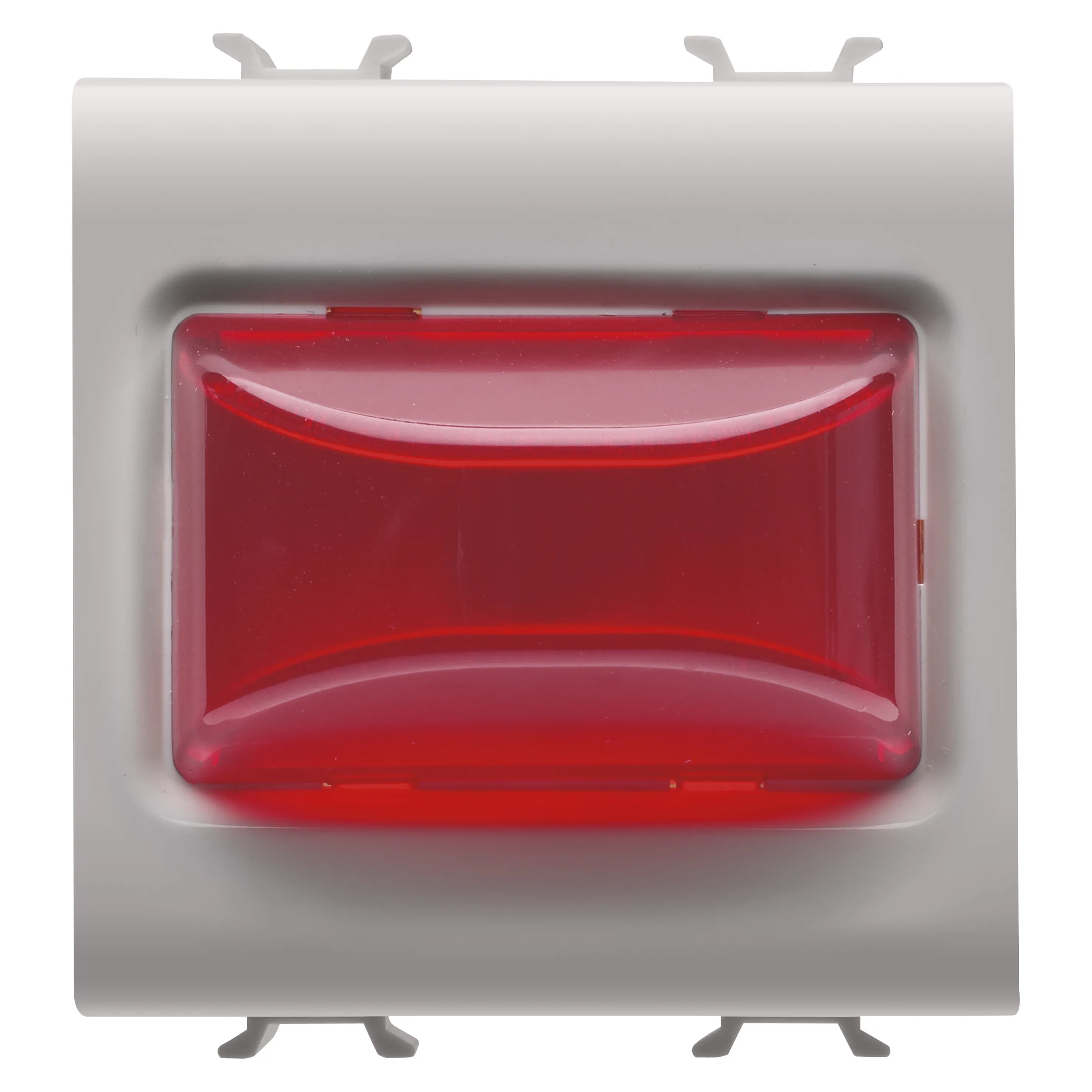Lampa, indicatoare, proeminenta, 12V, c.a./c.c., /, 230V, c.a., 50/60, Hz, rosu, 2, module, bej, satinat, natural, Gewiss, Chorus, GW13633