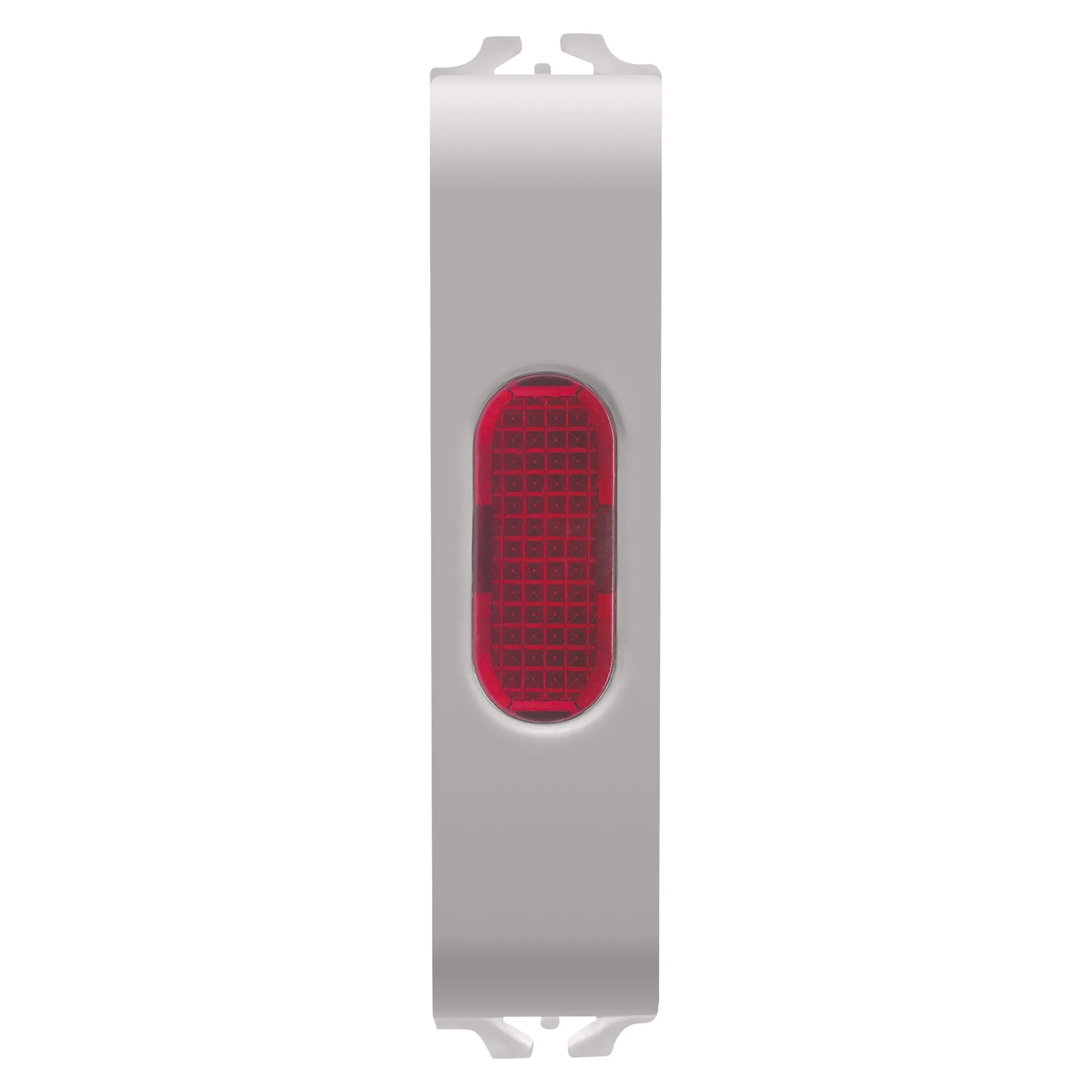 Lampa, indicatoare, simpla, rosu, 1/2, modul, bej, satinat, natural, Gewiss, Chorus, GW13643