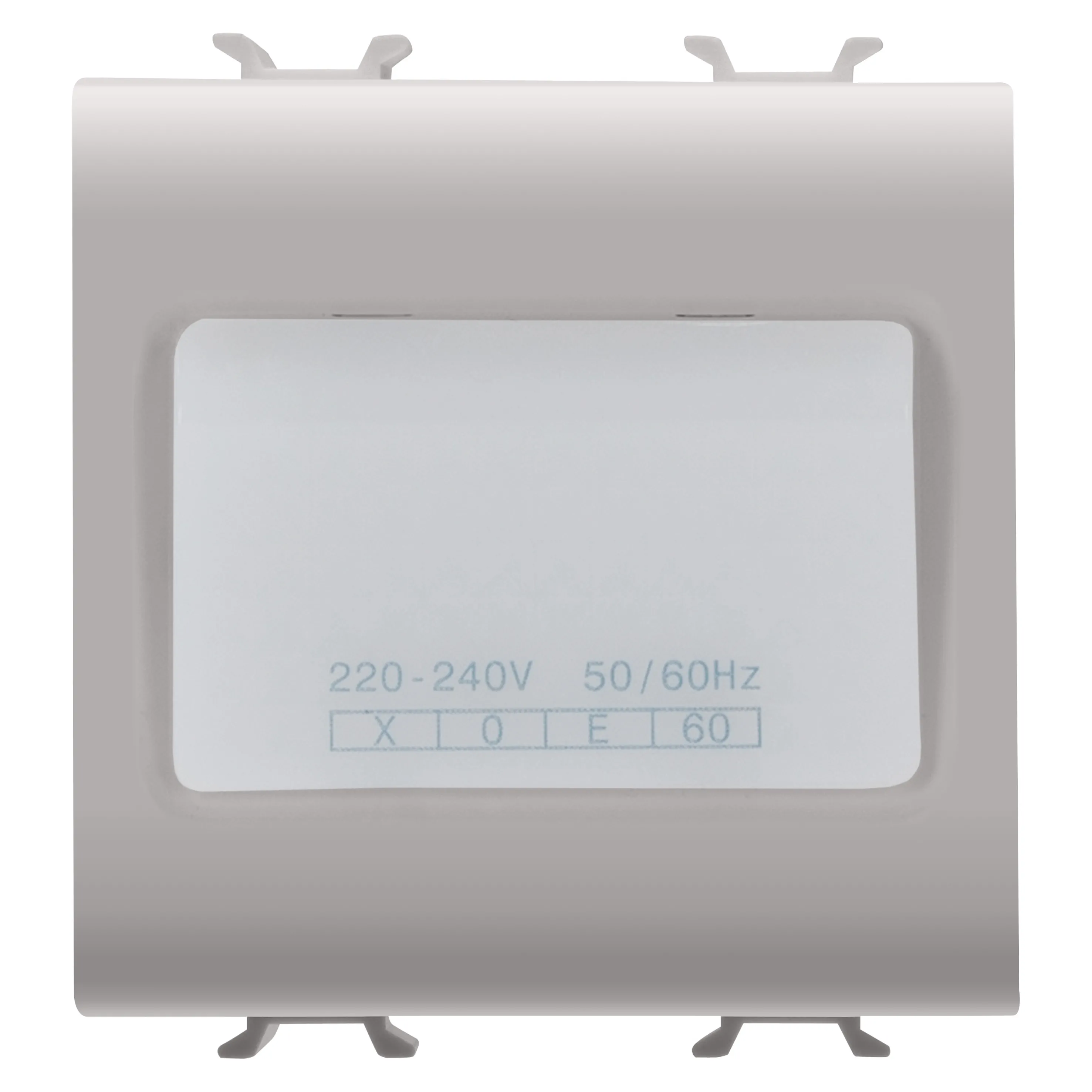 Lampa, autonoma, de, urgenta, 230V, c.a., 50/60, Hz, 1h, 2, module, bej, satinat, natural, Gewiss, Chorus, GW13663