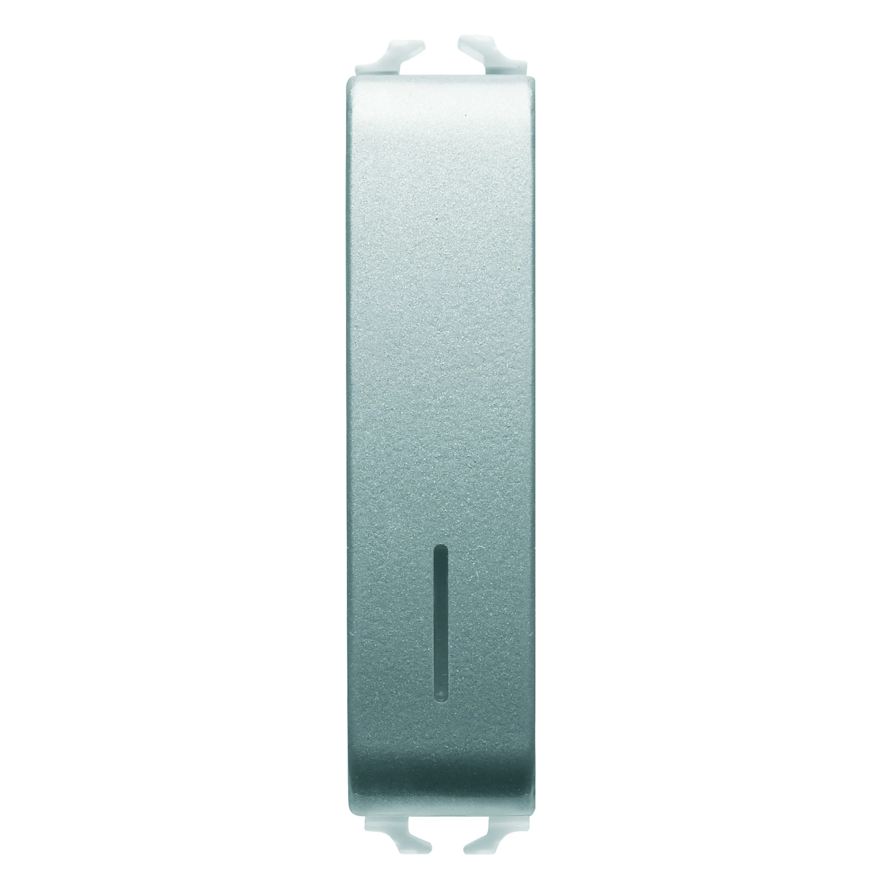 Intrerupator, simplu, 1P, 250V, c.a., 10AX, iluminabil, cu, difuzor, 1/2, modul, titan, Gewiss, Chorus, GW14022