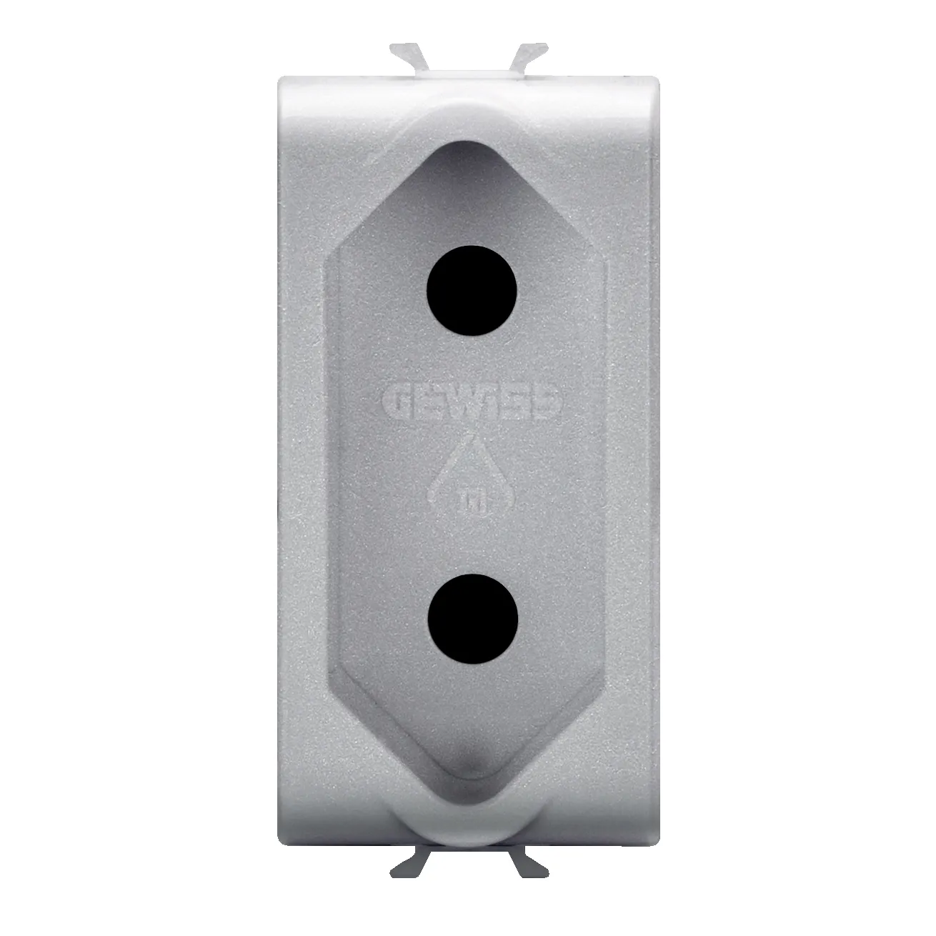 Priza, standard, Gewiss, Chorus, israeliana, 250V, c.a., 2P, 10A, 1, modul, titan, GW14282