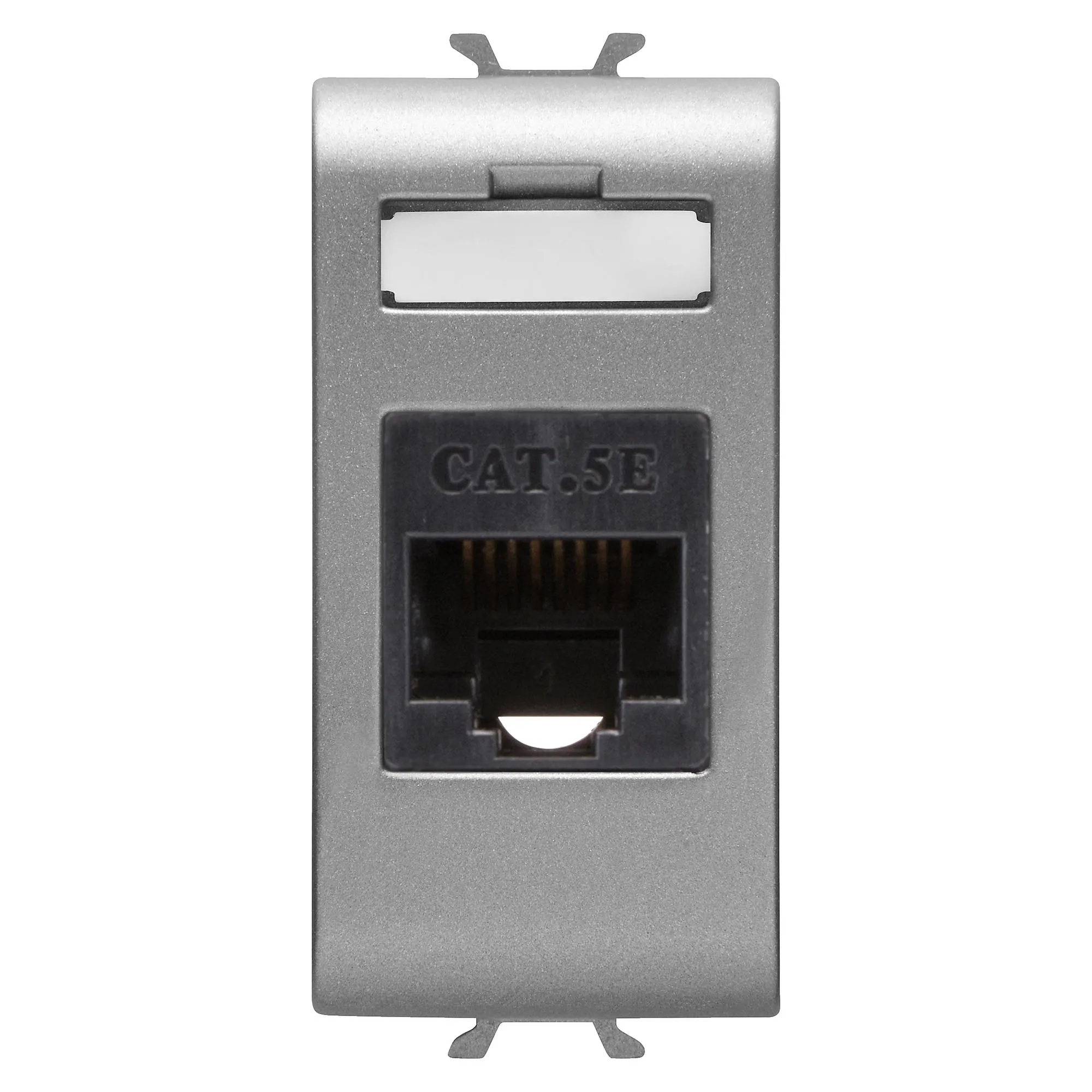 Priza, RJ45, Gewiss, Chorus, categoria, 5e, UTP, 1, modul, titan, GW14421