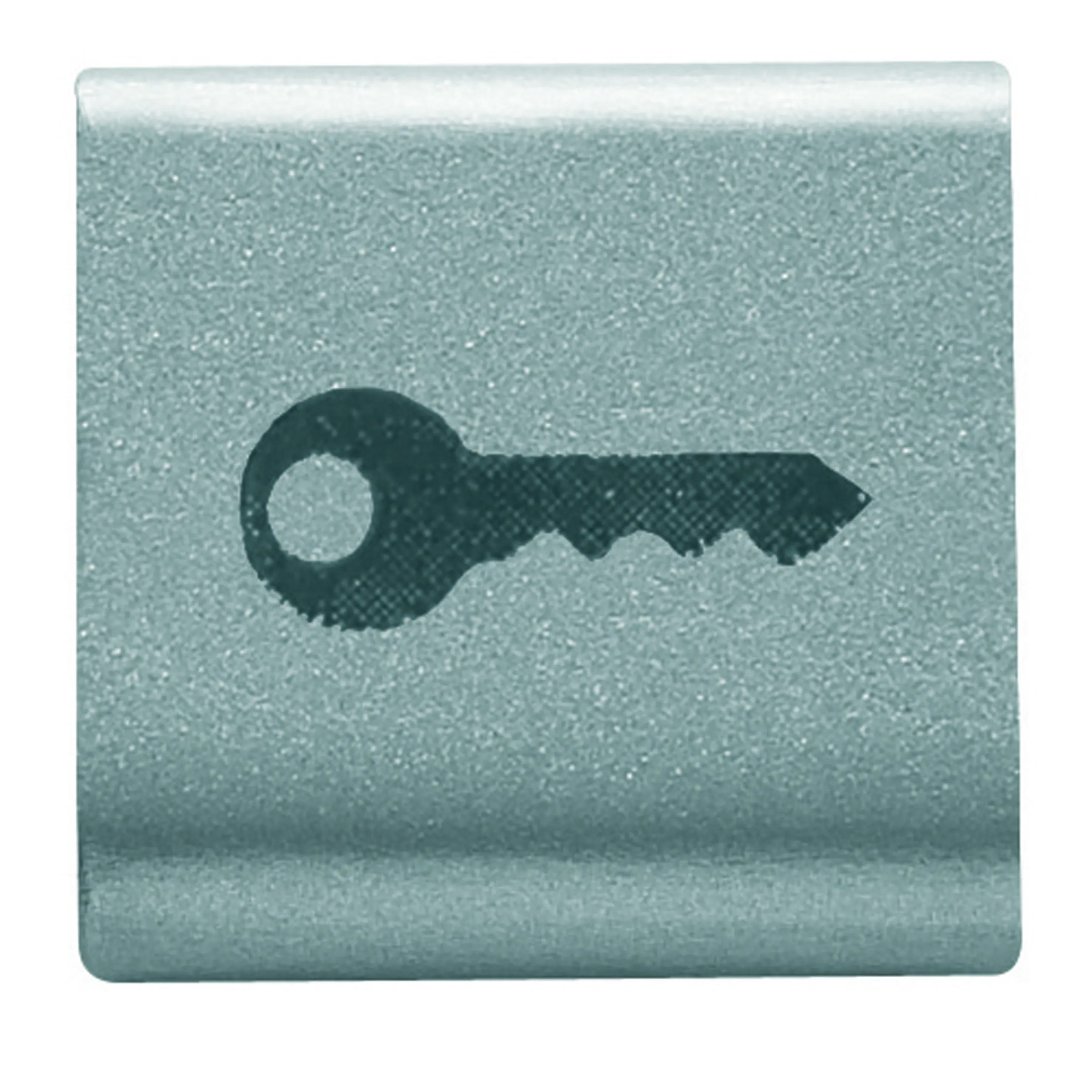 Buton, cu, revenire, interschimbabil, 22x22mm, cheie, titan, Gewiss, Chorus, GW14543