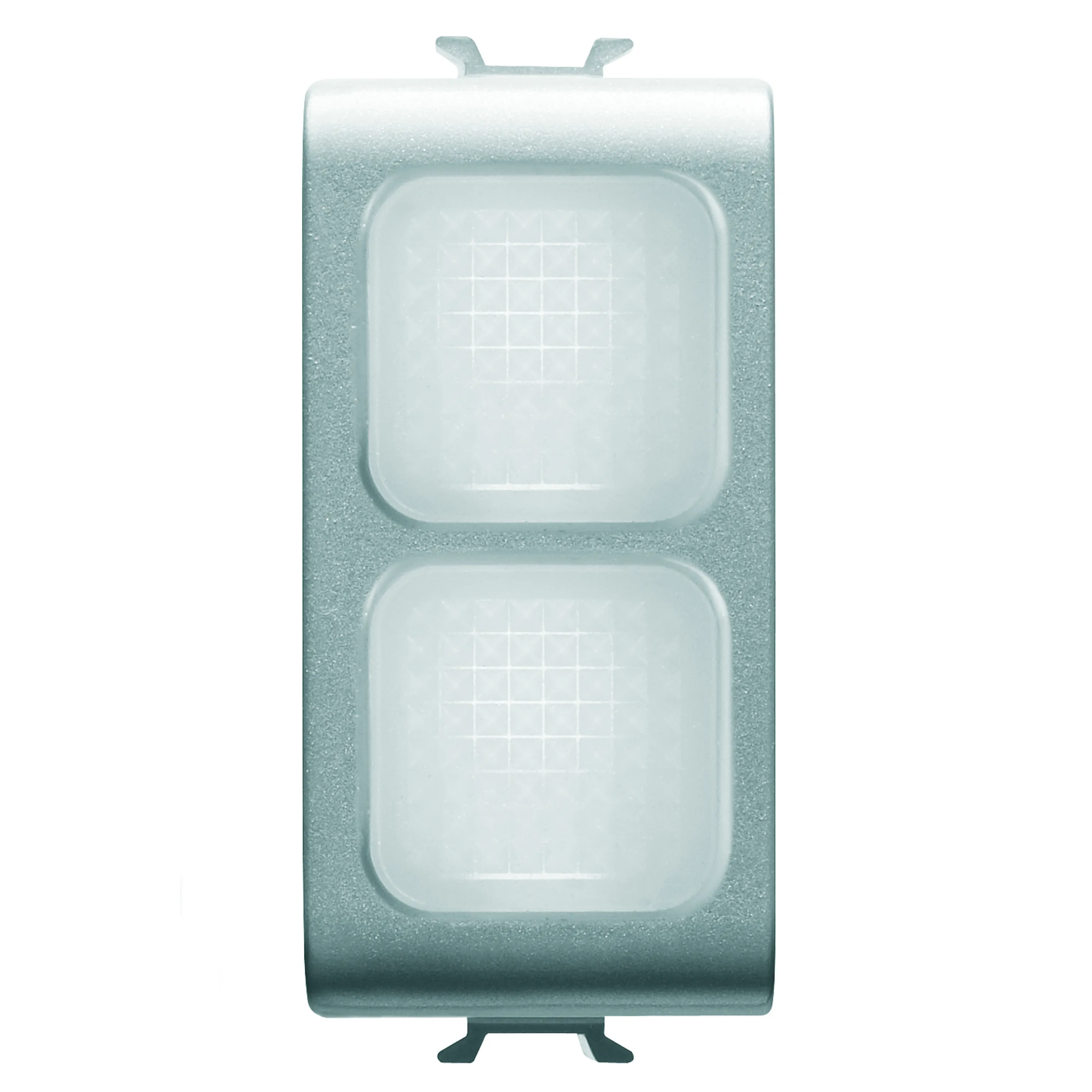 Lampa, indicatoare, dubla, opal, 1, modul, titan, Gewiss, Chorus, GW14628