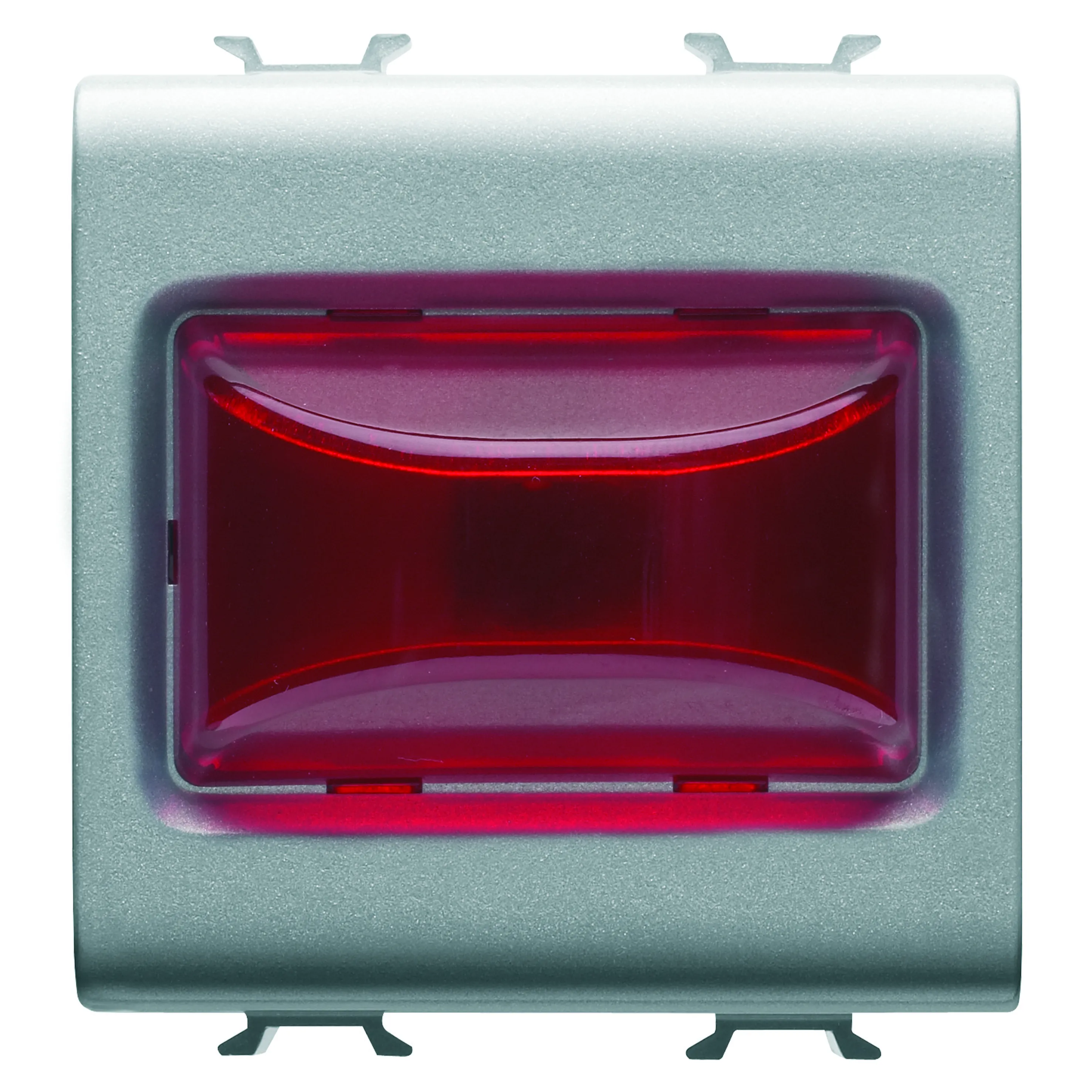 Lampa, indicatoare, proeminenta, 12V, c.a./c.c., /, 230V, c.a., 50/60, Hz, rosu, 2, module, titan, Gewiss, Chorus, GW14633