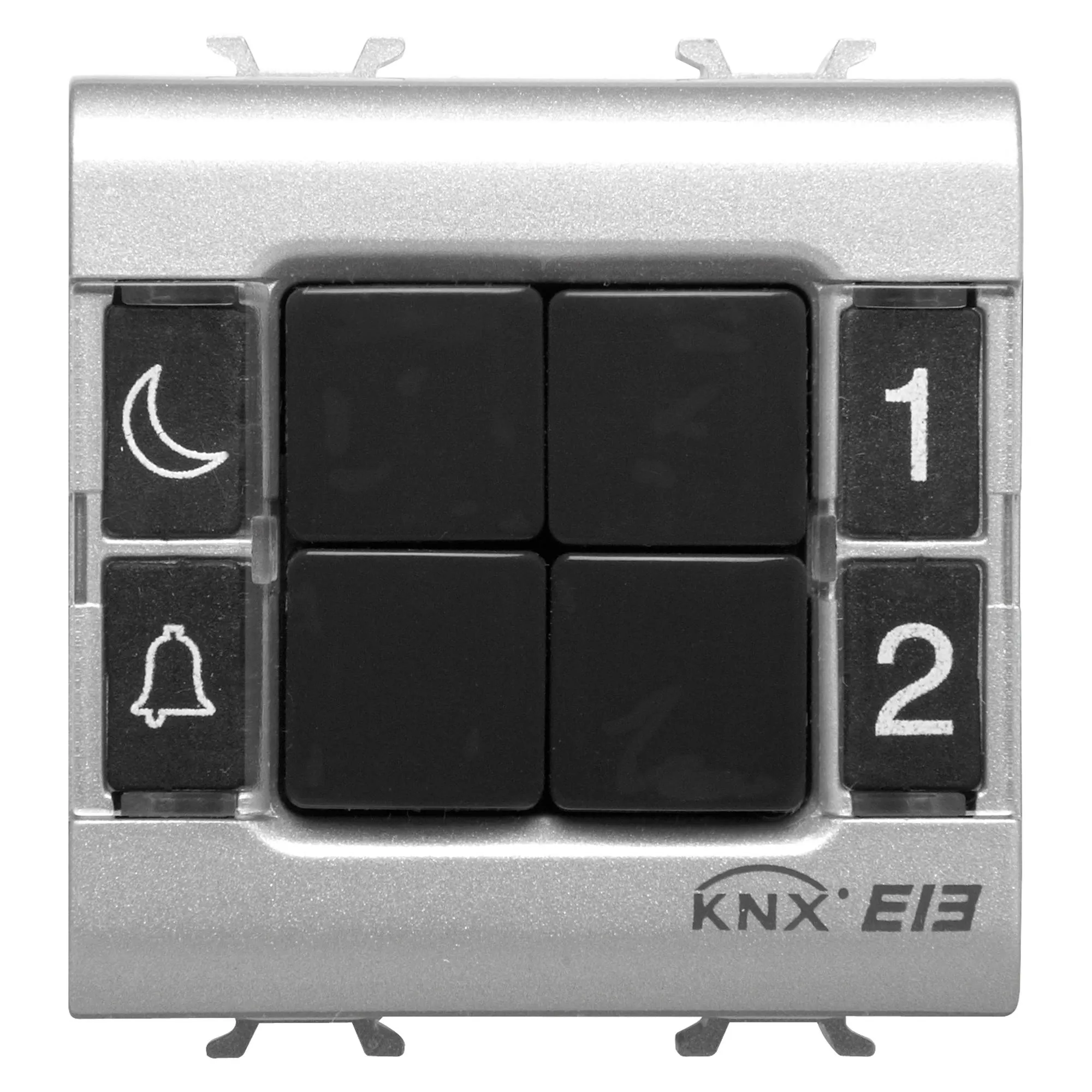 Panou, cu, butoane, KNX, 4, canale, 2, module, titan, Gewiss, Chorus, GW14782