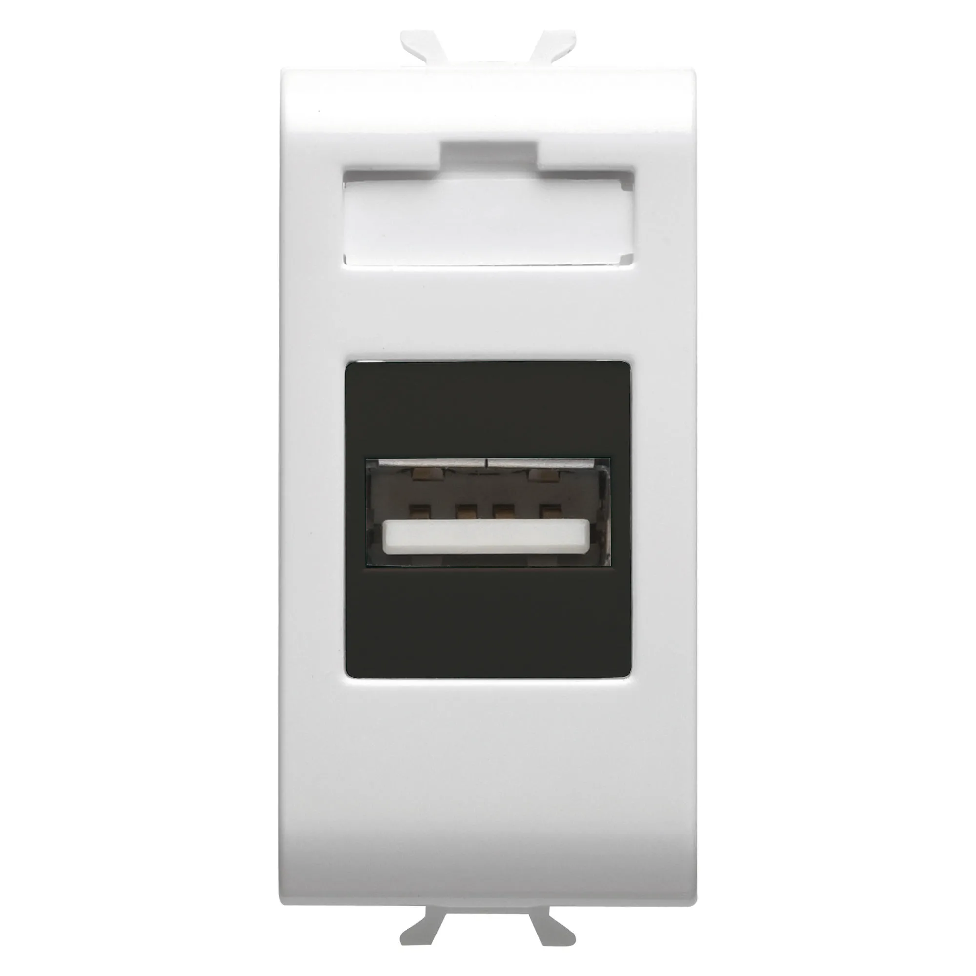 Priza, USB, Gewiss, Chorus, 1, modul, alb, satinat, GW15459 