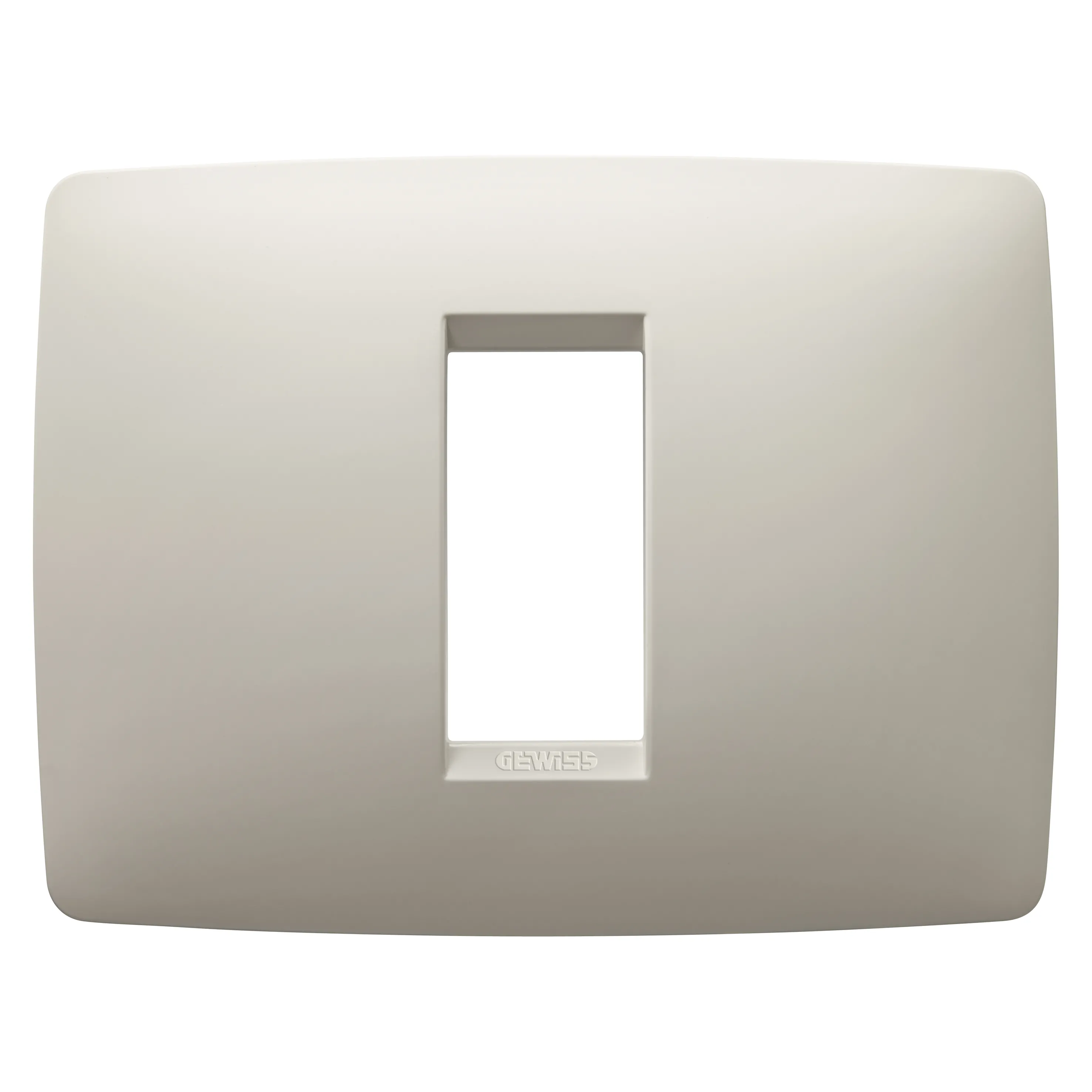 Placa, in tehnopolimer, 1 modul, fildes, Gewiss Chorus, GW16101TI