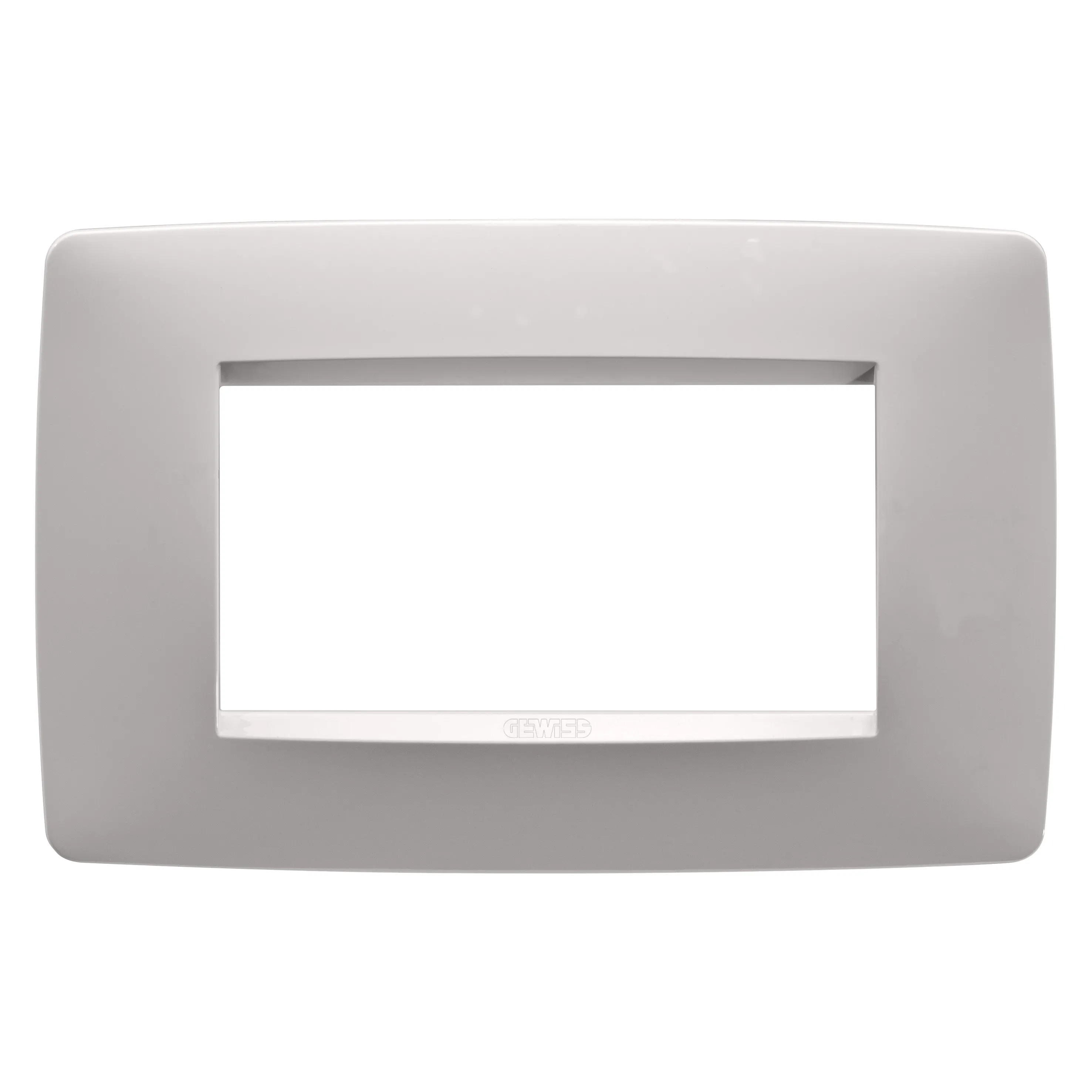 Placa, din tehnopolimer vopsit, 4 module, bej, natural, Gewiss Chorus, GW16104VL 