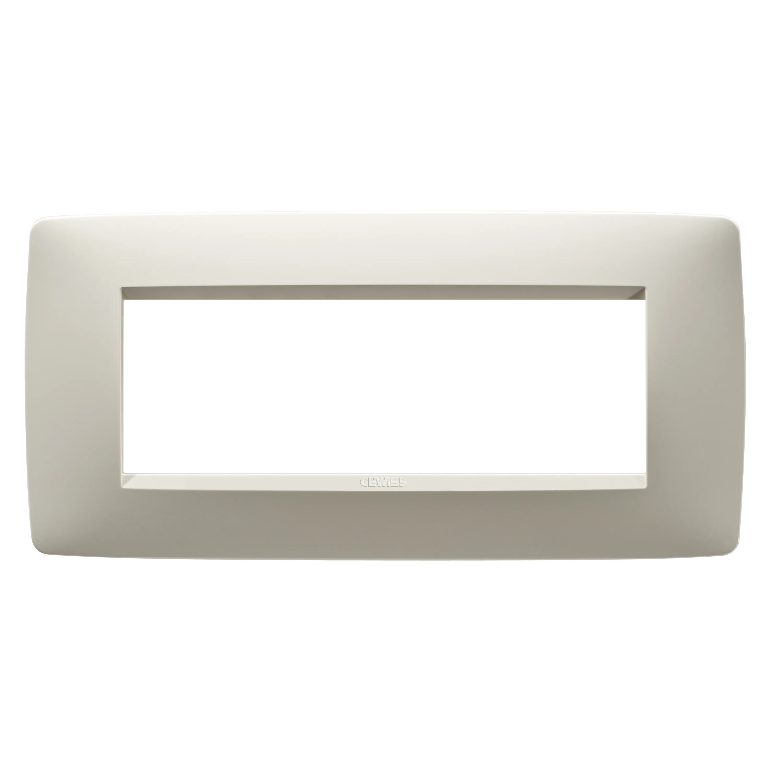 Placa, in tehnopolimer, 6 module, fildes, Gewiss Chorus, GW16106TI 
