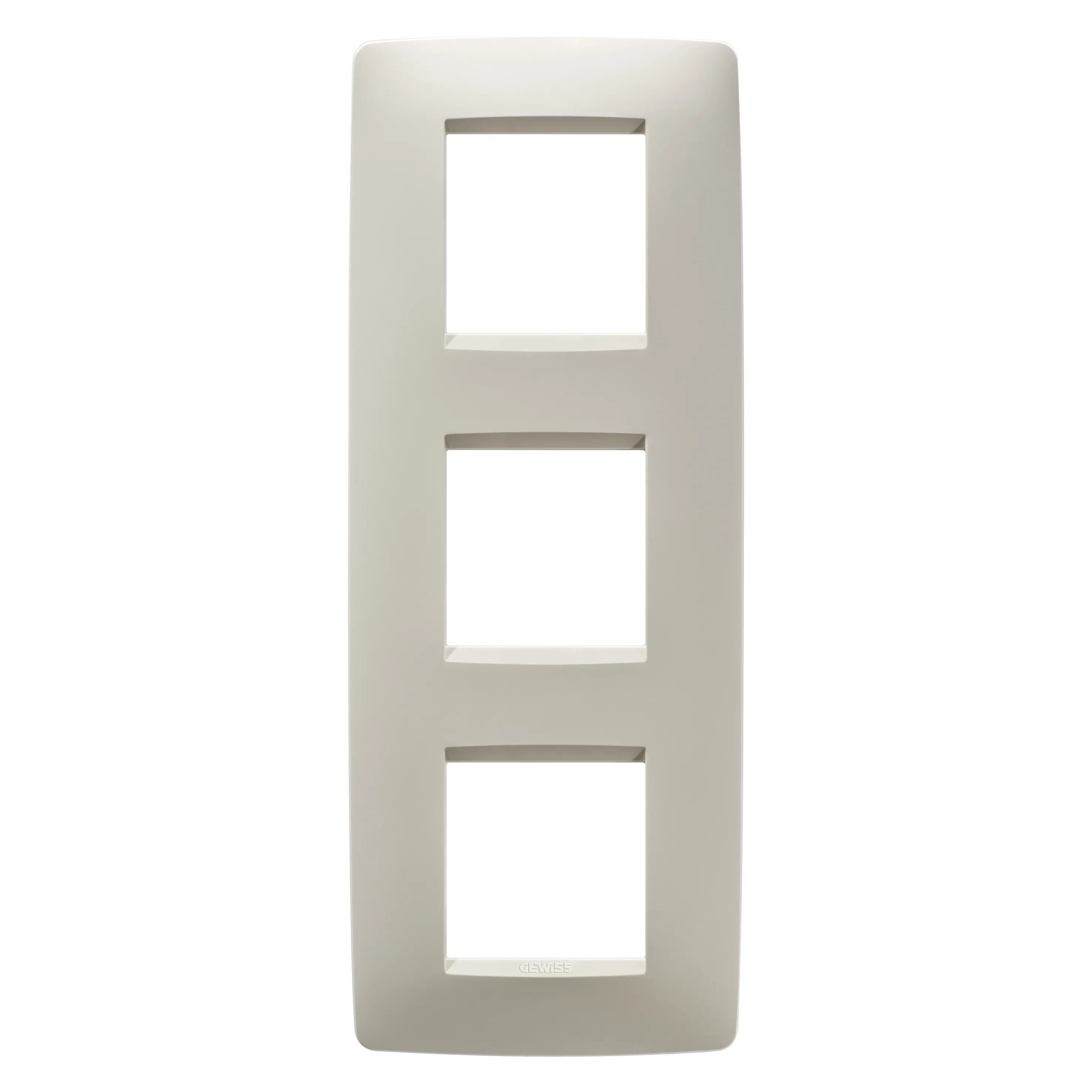 Placa, internationala, One, Gewiss, Chorus, in, tehnopolimer, 2+2+2, module, verticale, fildes, GW16127TI