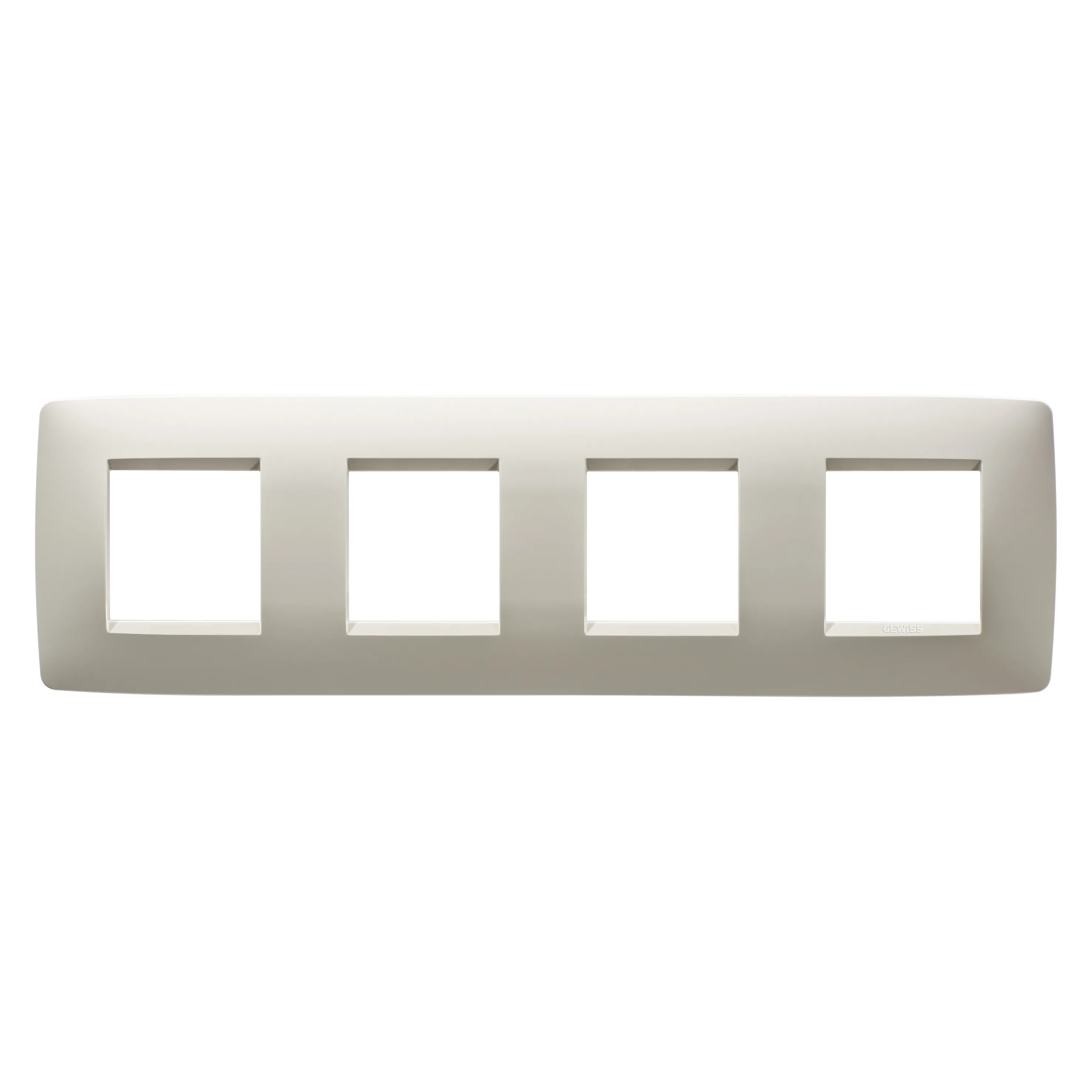 Placa, internationala, One, Gewiss, Chorus, in, tehnopolimer, 2+2+2+2, module, orizontale, fildes, GW16128TI