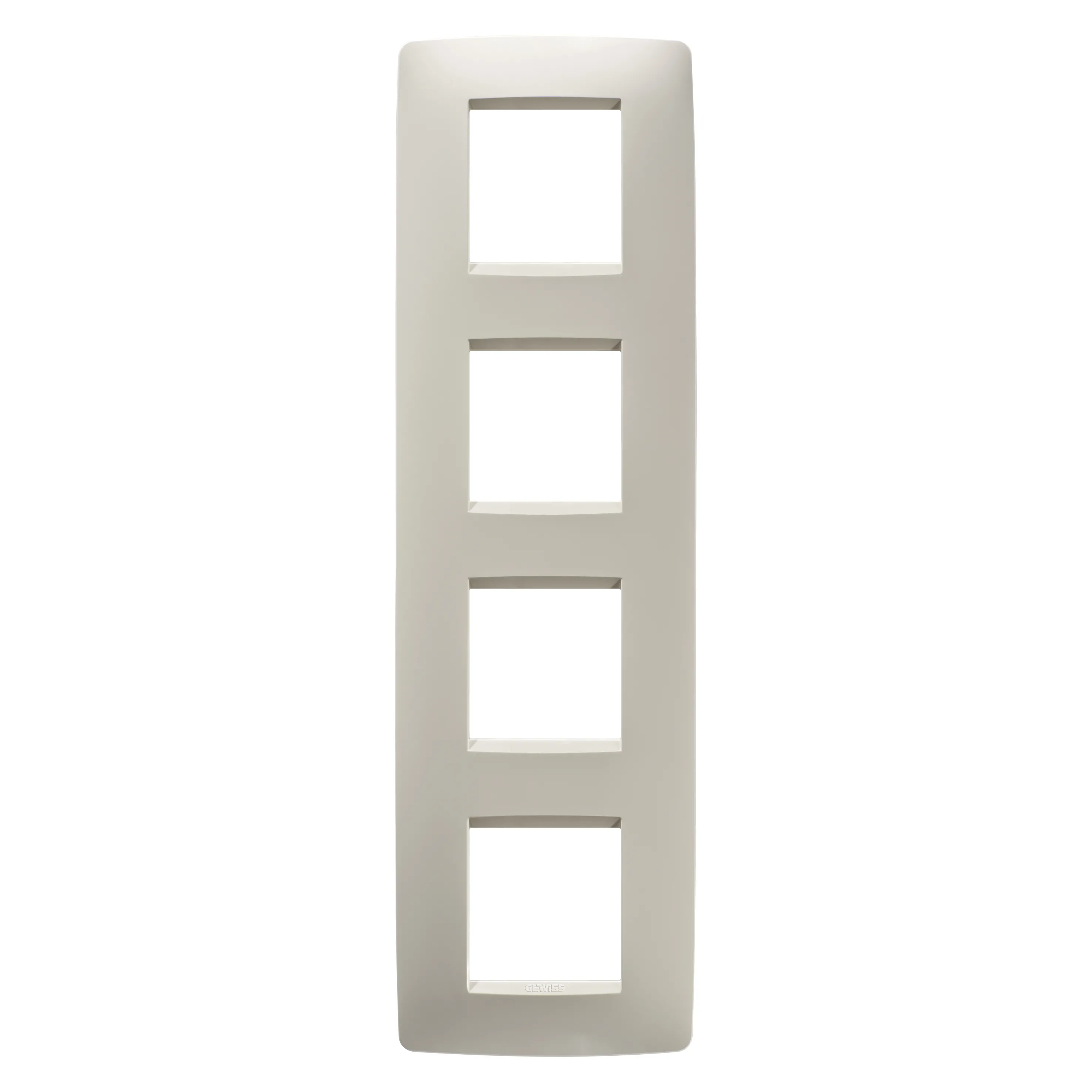 Placa, internationala, One, Gewiss, Chorus, in, tehnopolimer, 2+2+2+2, module, verticale, fildes, GW16129TI