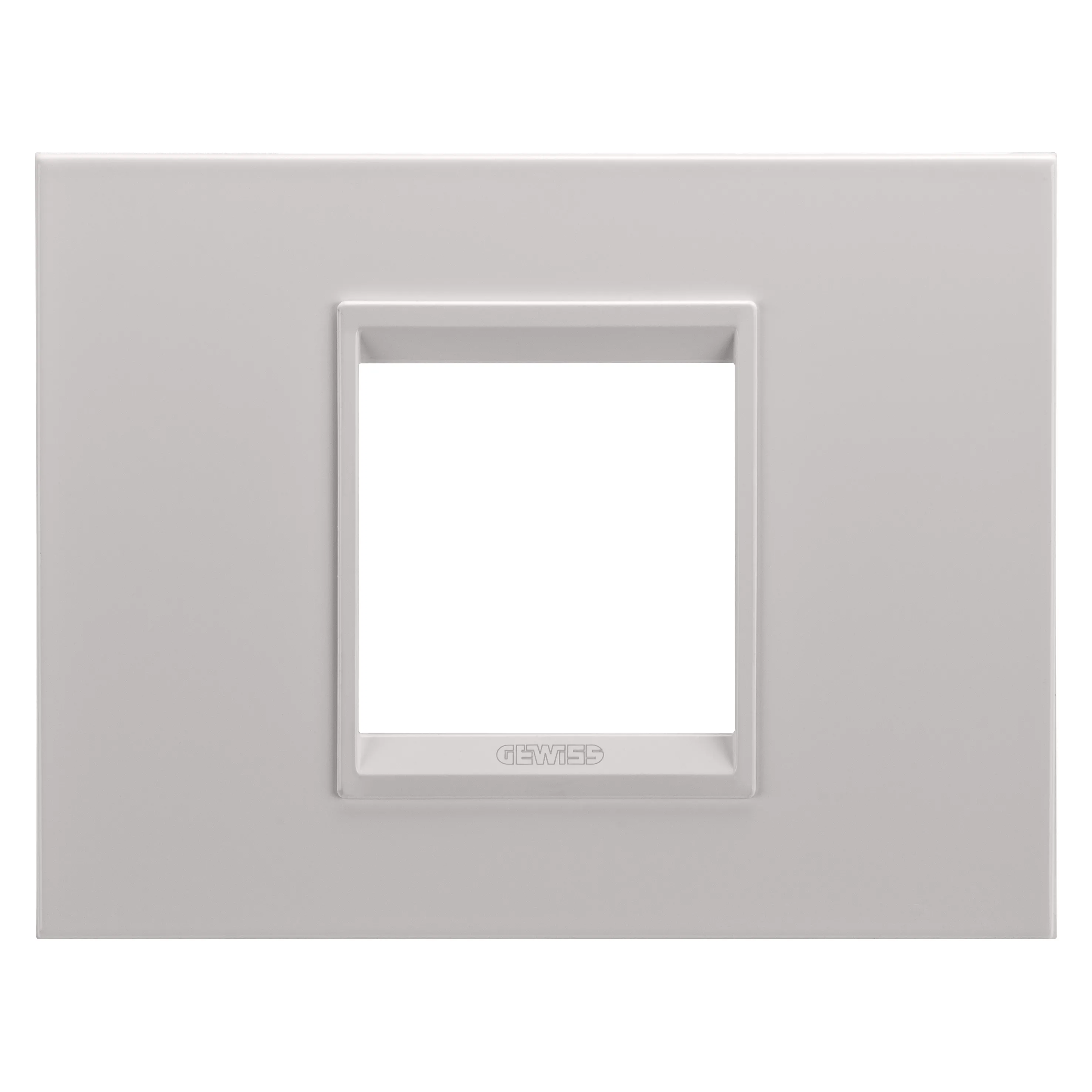 Placa, de, lux, in, metal, 2, module, alb, monocrom, bej, natural, Gewiss, Chorus, GW16202XL