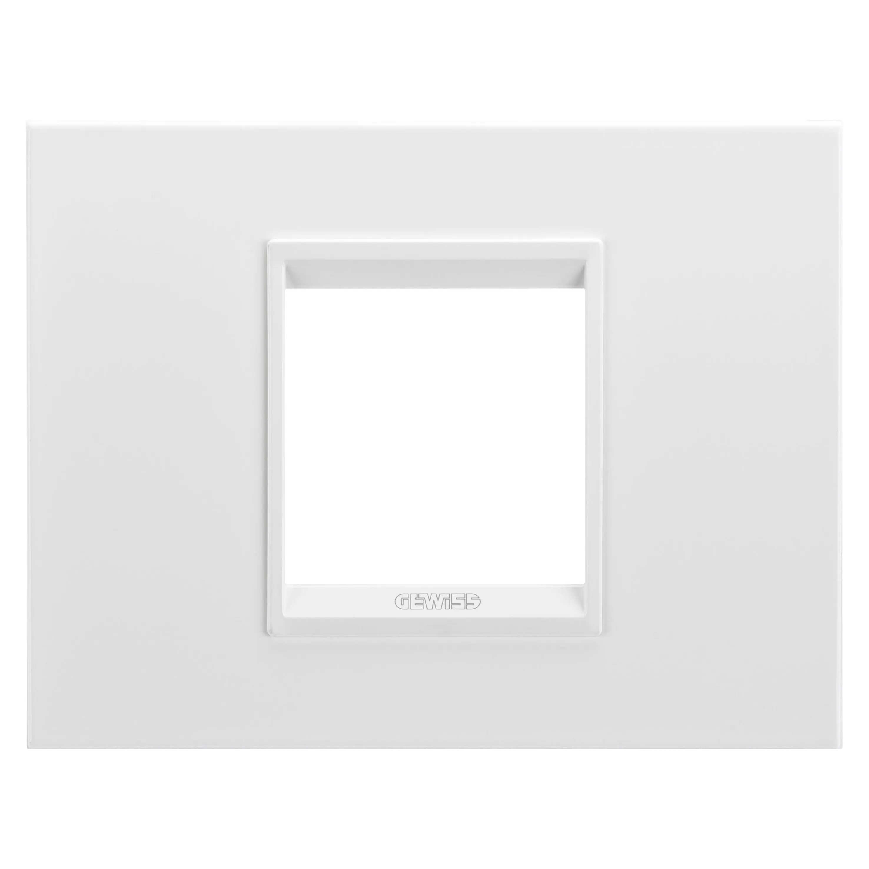 Placa, Lux, Gewiss, Chorus, in, metal, 2, module, alb, satinat, monocrom, GW16202XW