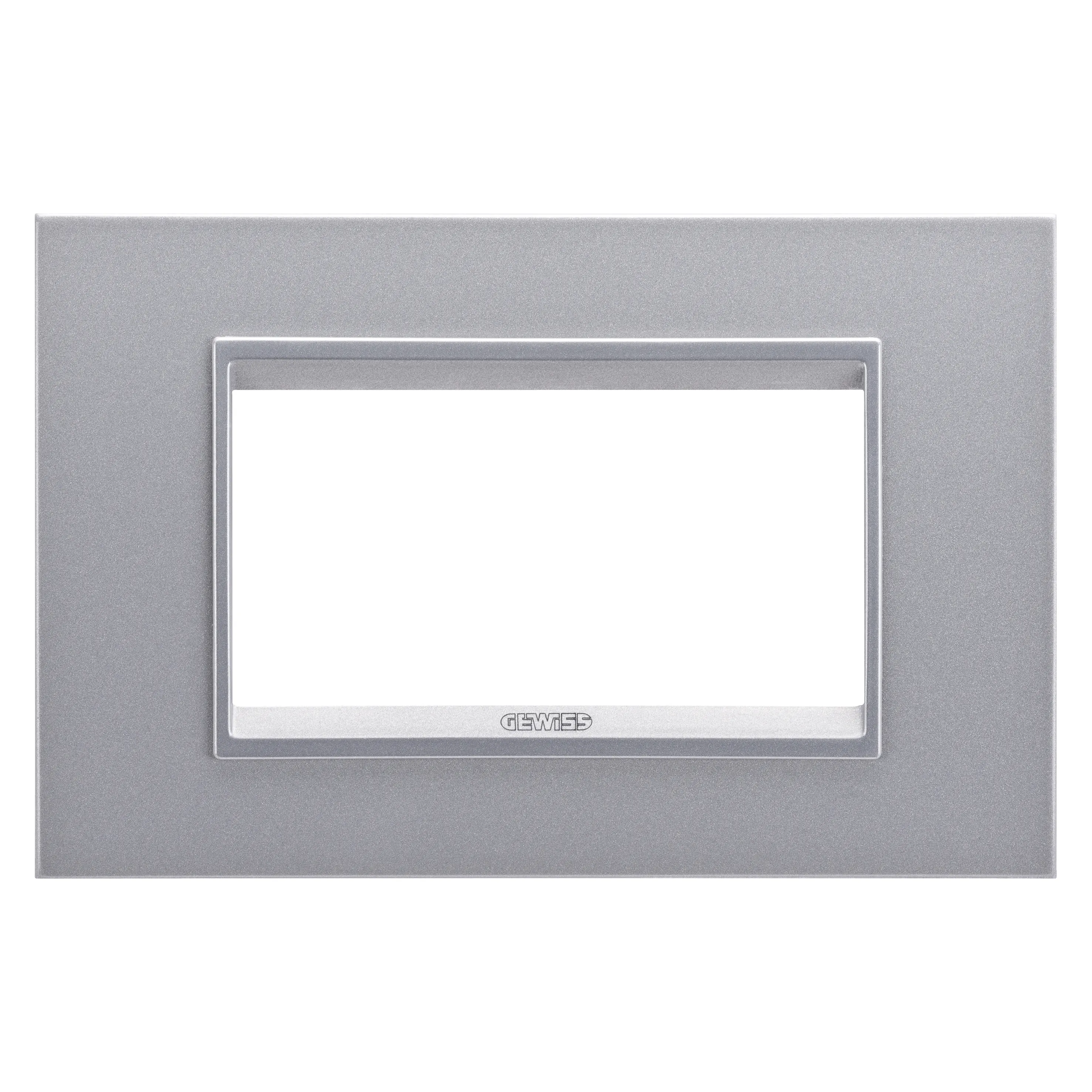 Placa, Lux, Gewiss, Chorus, in, technopolymer, 4, module, titan, monocrom, GW16204YT