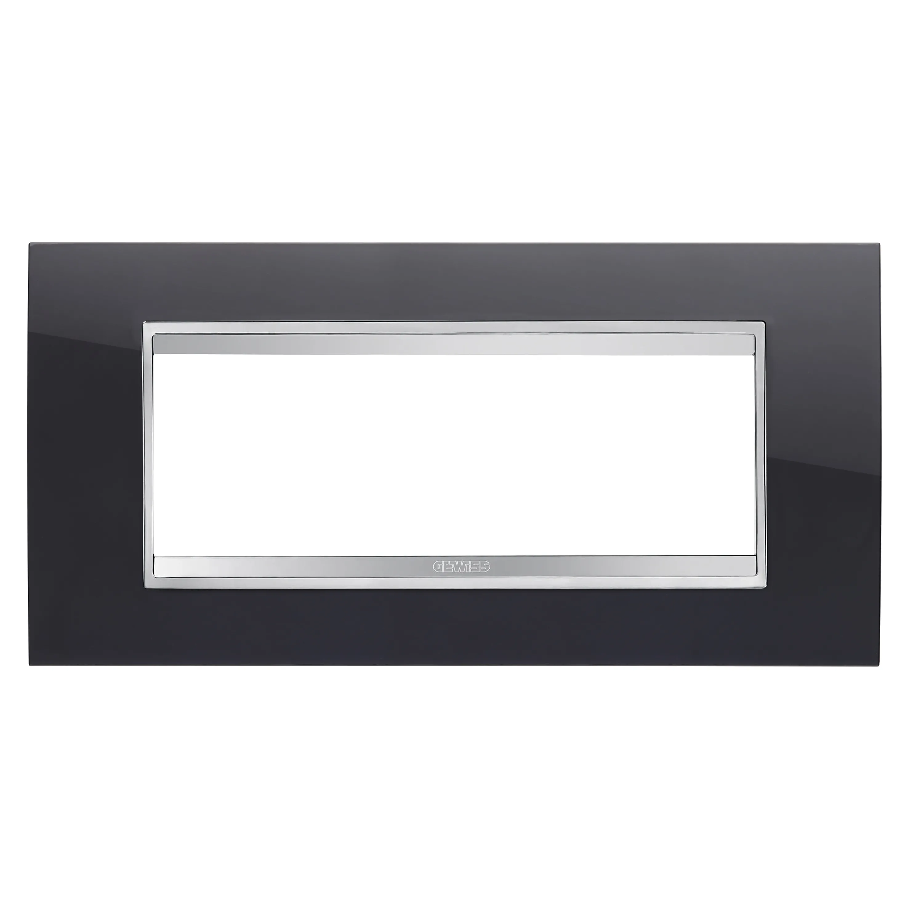 Rama, decorativa, LUX, 6, module, negru, Gewiss, Chorus, GW16206TN