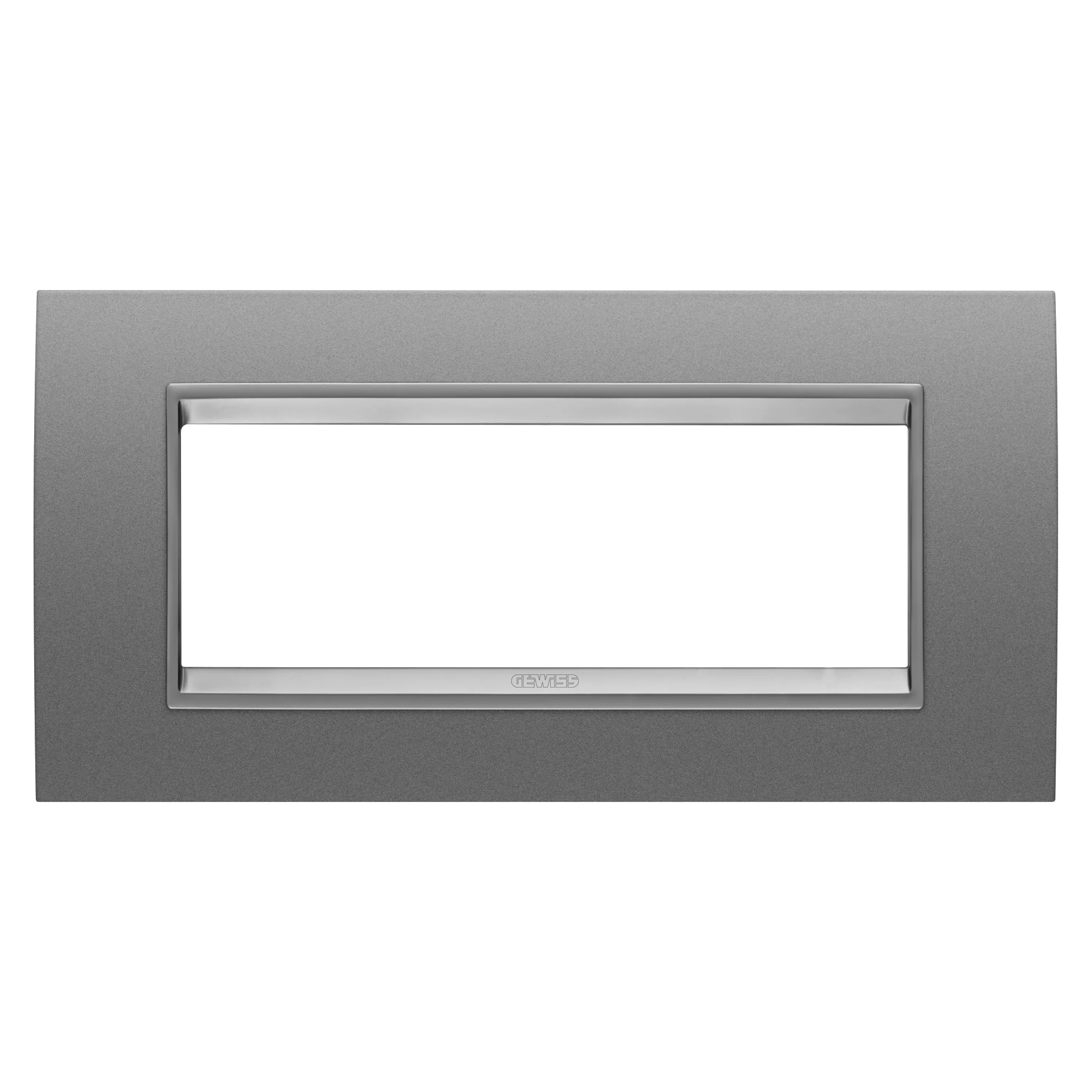 Placa, Lux, Gewiss, Chorus, in, metal, 6, module, aluminiu, monocrom, GW16206XA