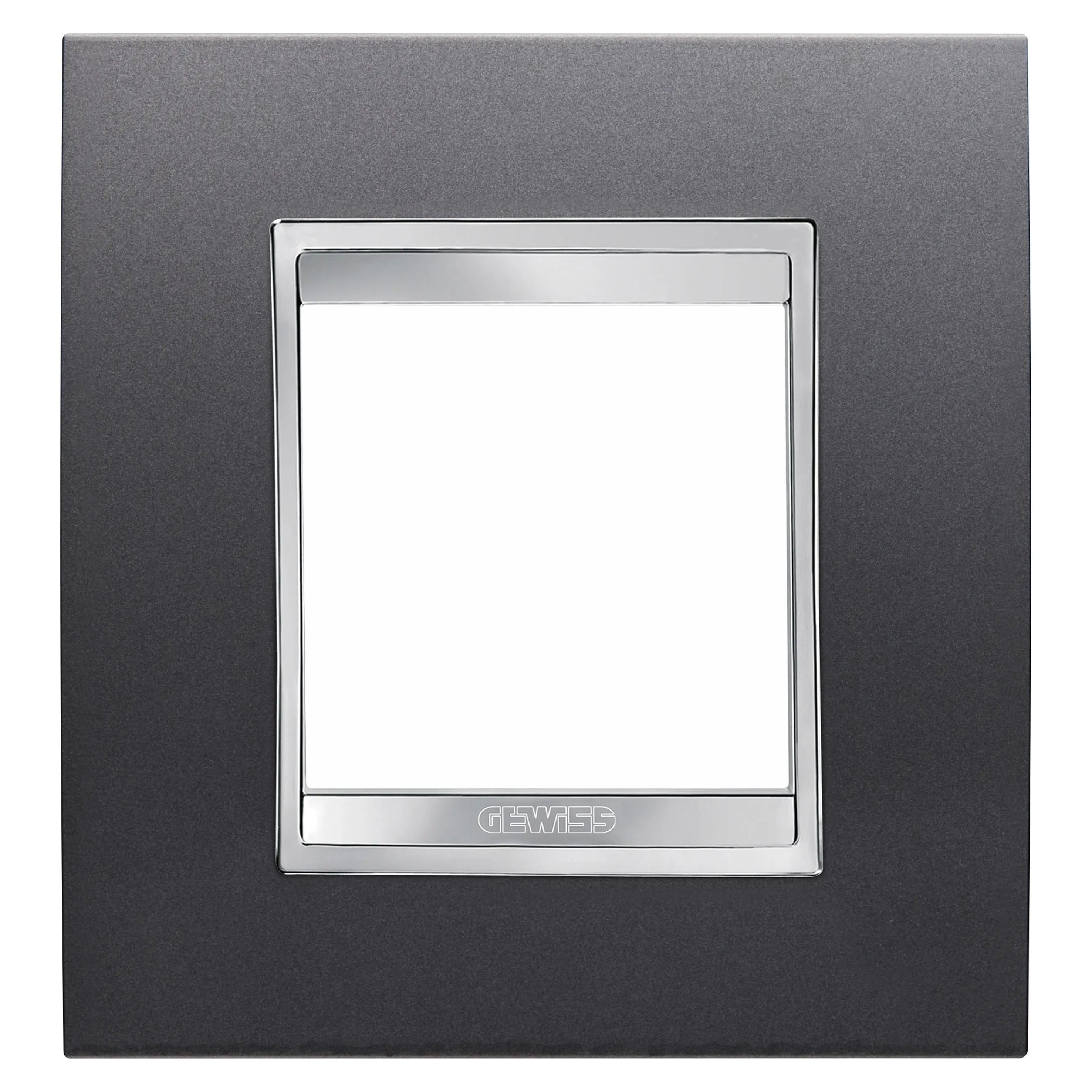 Placa, internationala, Lux, Gewiss, Chorus, in, tehnopolimer, vopsit, 2, module, ardezie, GW16222VA