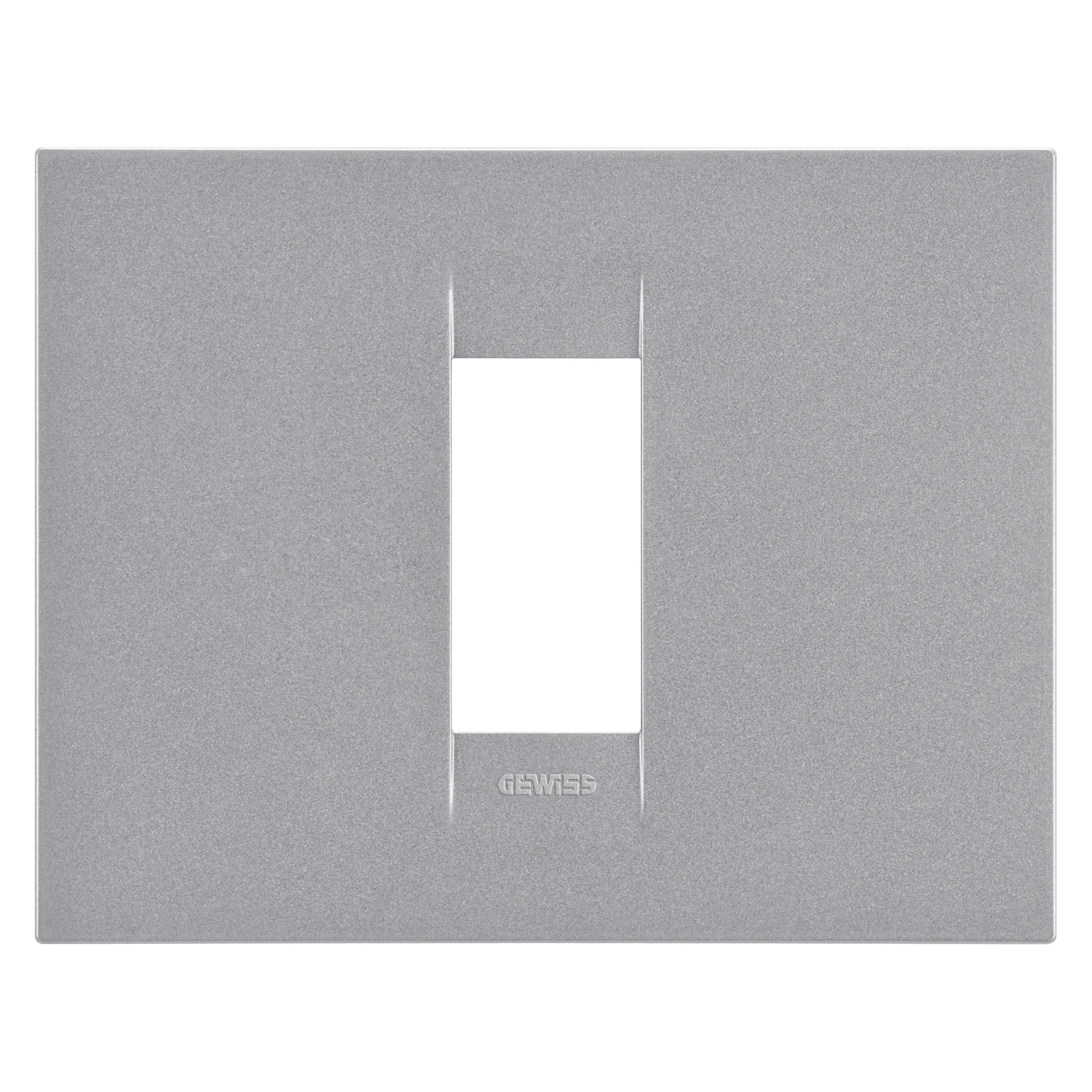 Placa, Geo, in, tehnopolimer, vopsit, 1, modul, titan, Gewiss, Chorus, GW16401VT