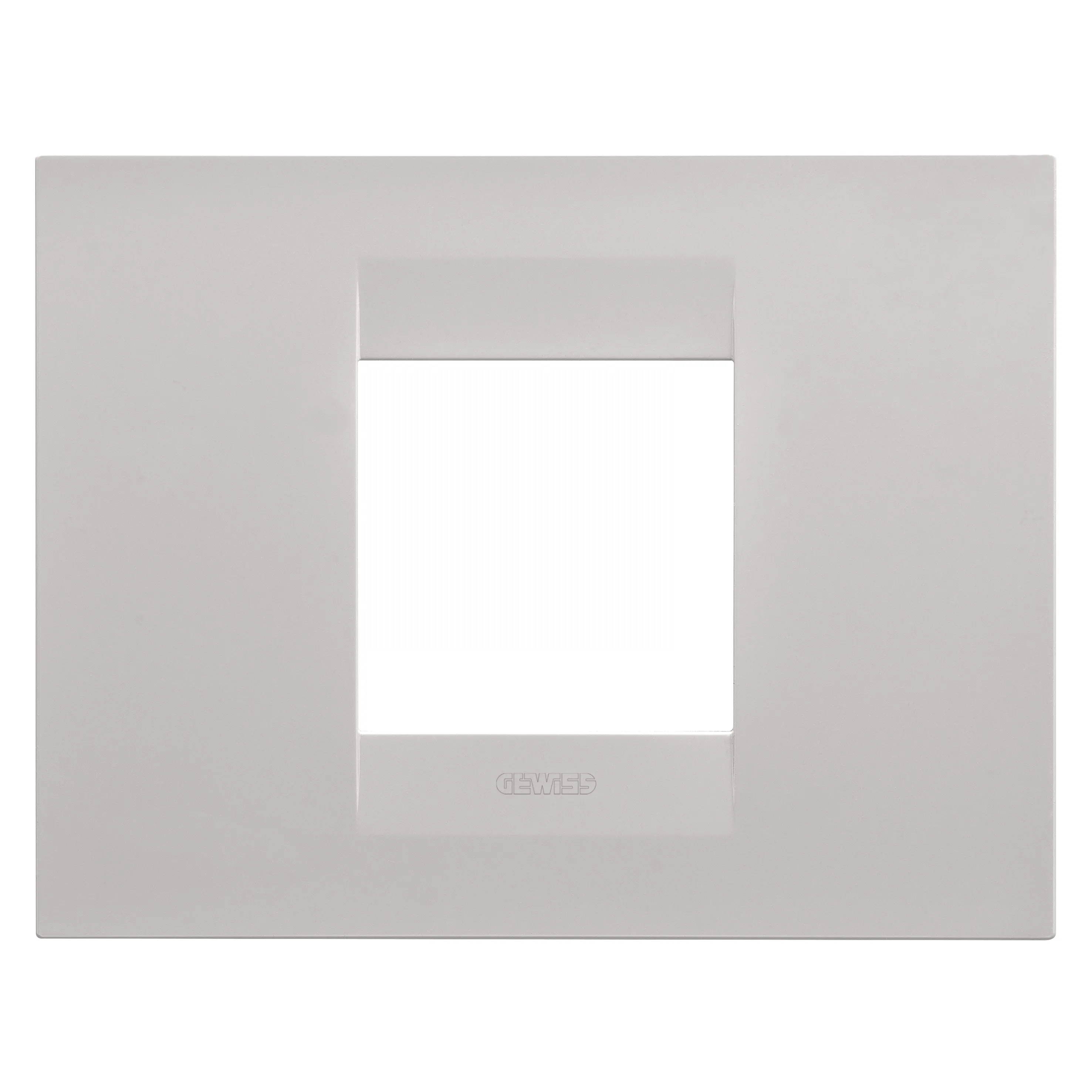 Placa, Geo, in, tehnopolimer, vopsit, 2, module, bej, natural, Gewiss, Chorus, GW16402VL