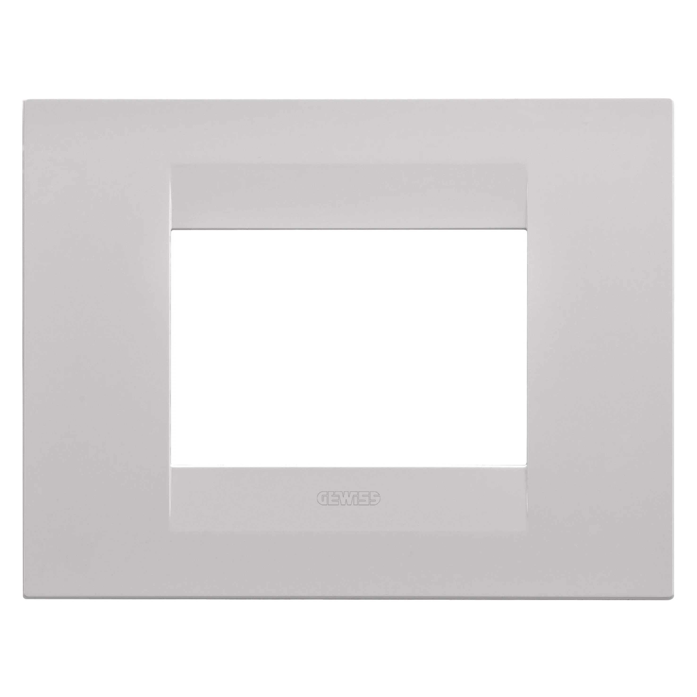 Placa, Geo, in, tehnopolimer, vopsit, 3, module, bej, natural, Gewiss, Chorus, GW16403VL