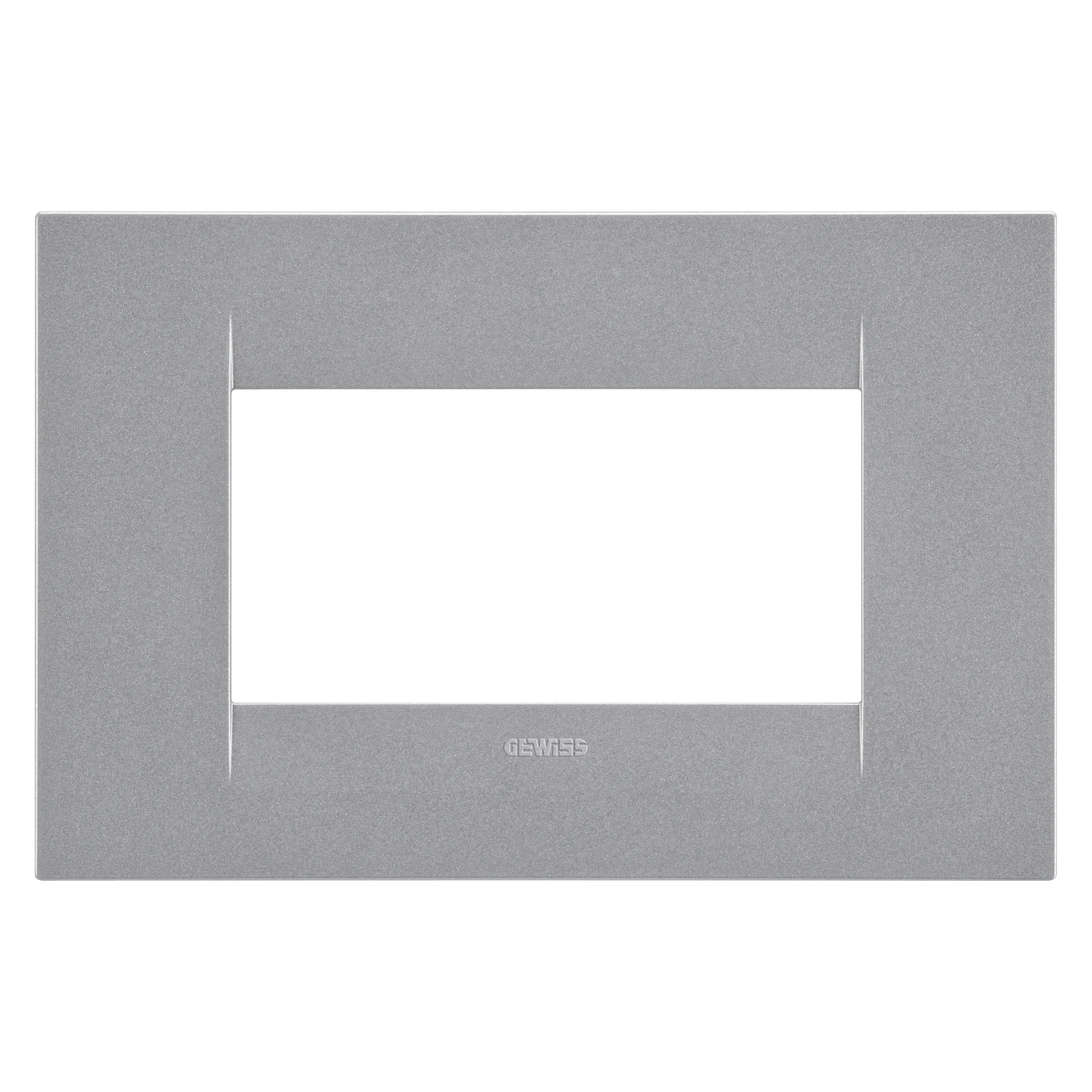 Placa, Geo, in, tehnopolimer, vopsit, 4, module, titan, Gewiss, Chorus, GW16404VT