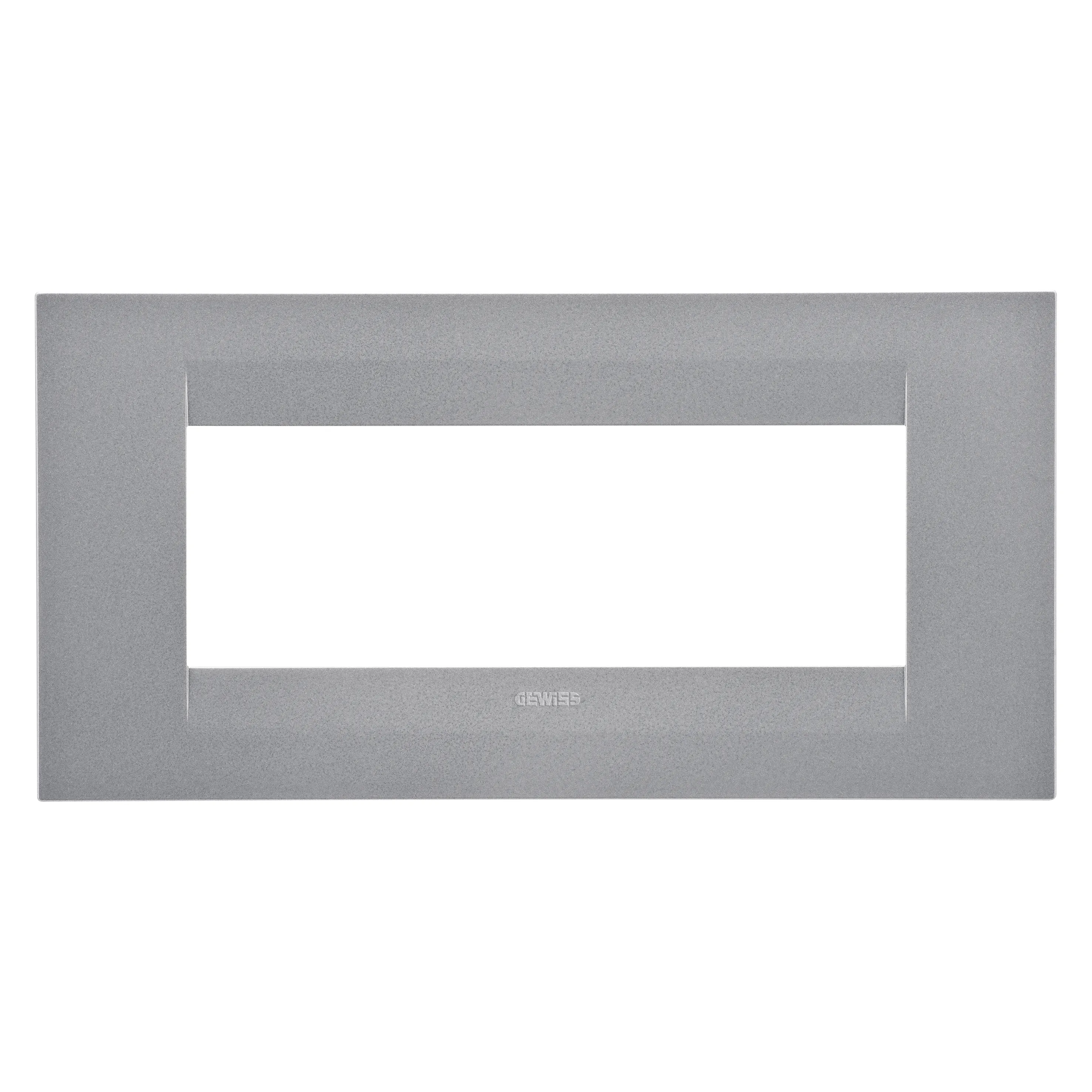 Placa, Geo, in, tehnopolimer, vopsit, 6, module, titan, Gewiss, Chorus, GW16406VT