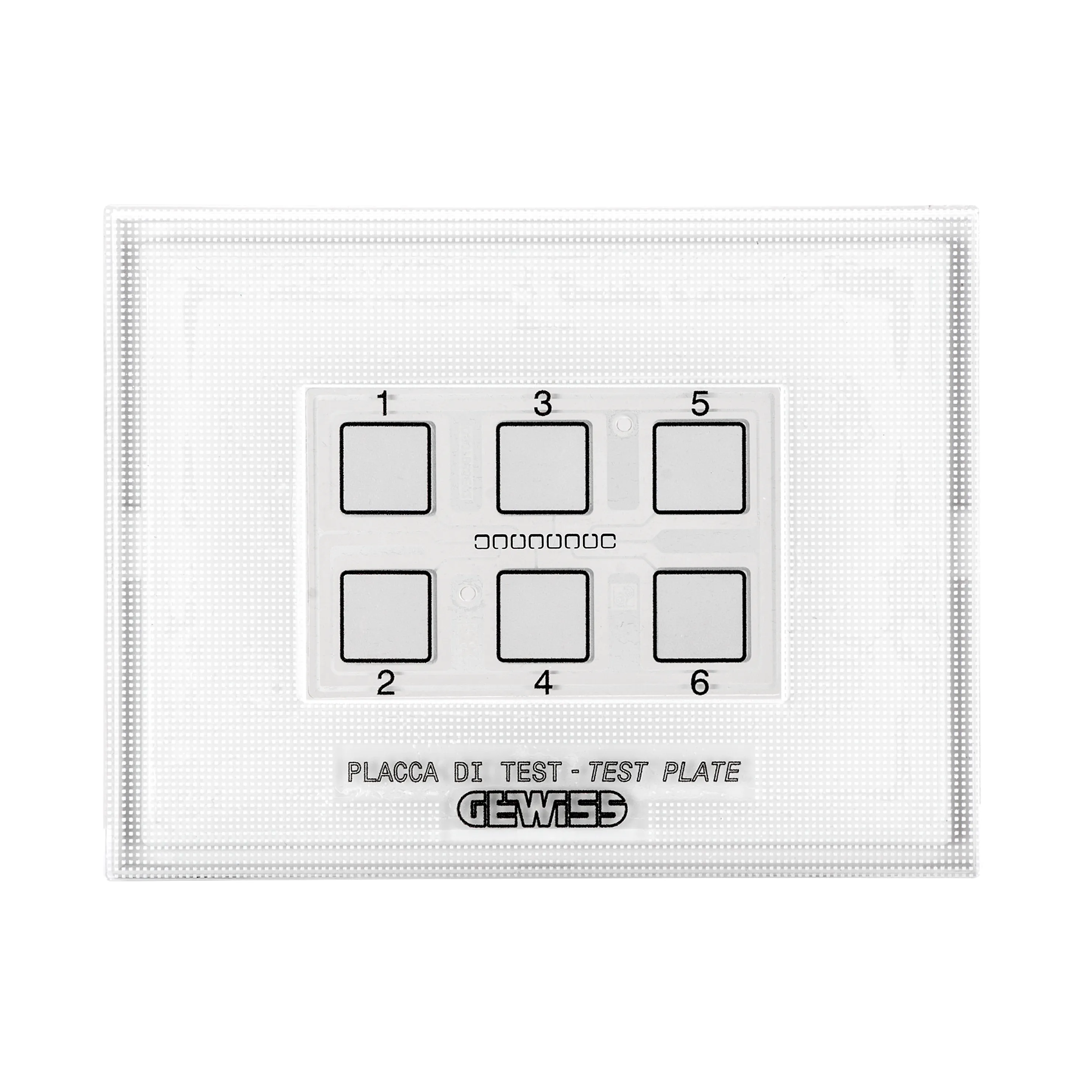 Placa, de, testare, pentru, module, de, panouri, cu, butoane, KNX, si, Easy, Touch, cu, simboluri, interschimbabile, Gewiss, Chorus, GW16950