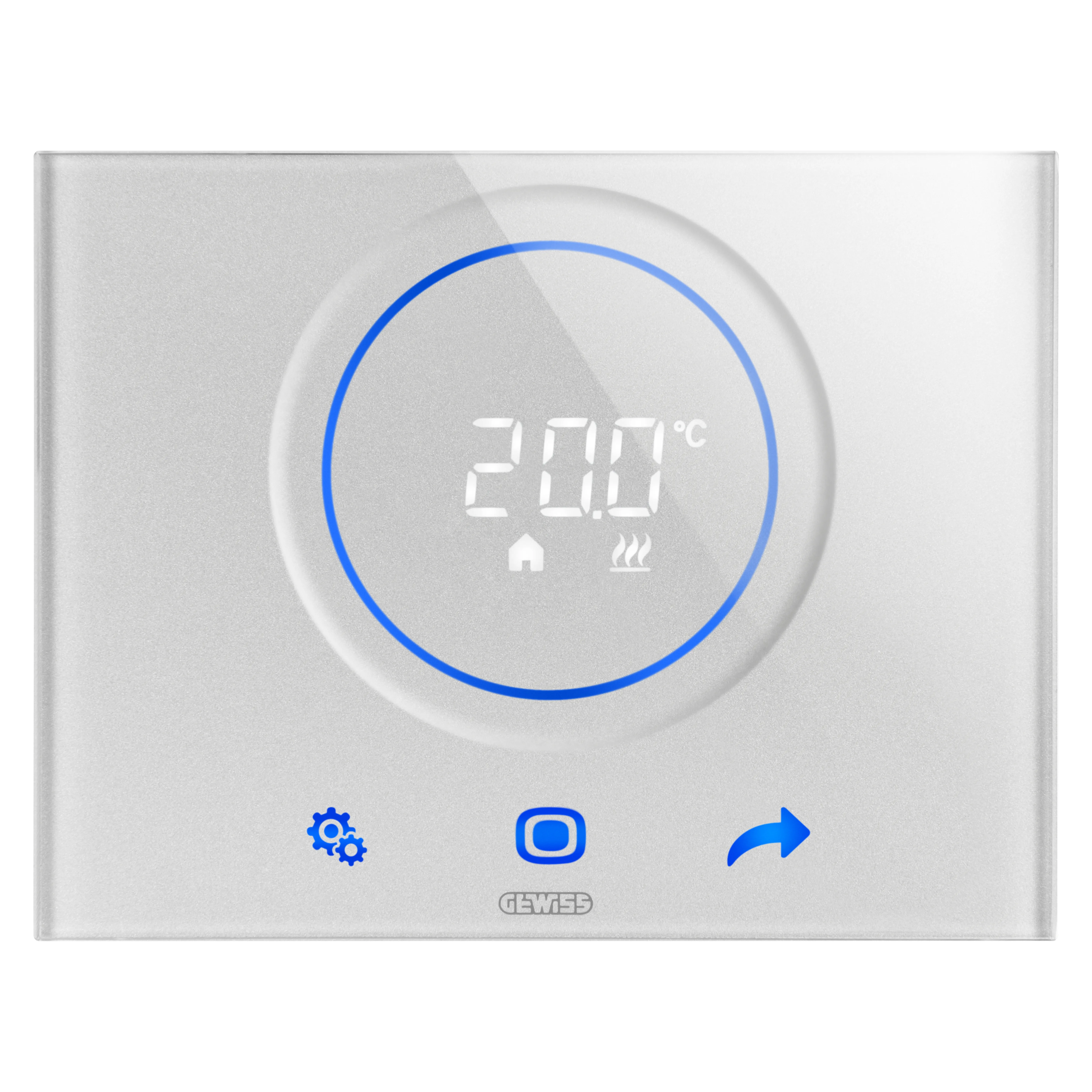Termostat, Thermo, Ice, KNX, montare, pe, perete, titan, Gewiss, Chorus, GW16976CT