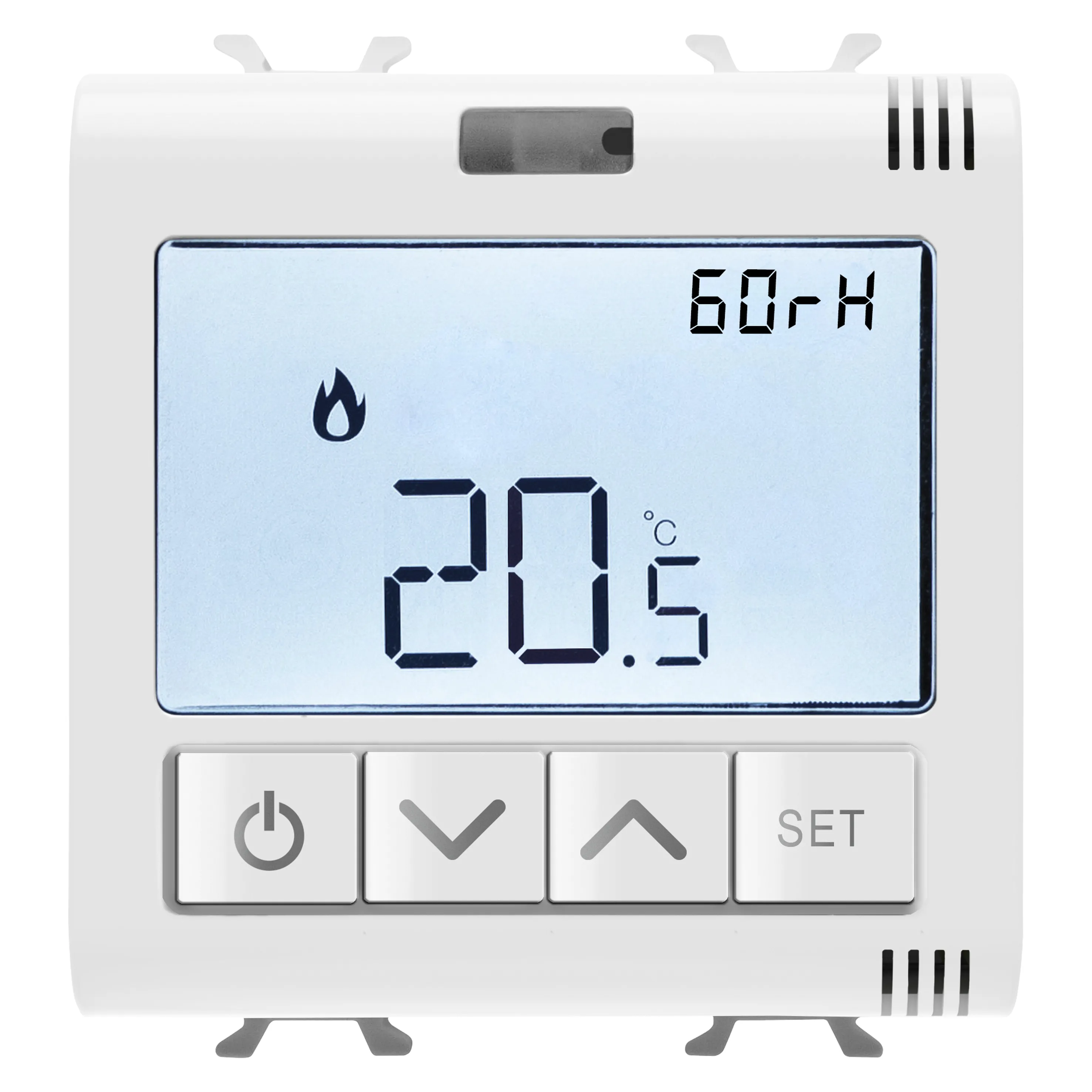 Termostat, Conectat, Cu, Masurare, Umiditate, Zigbee, 2, Module, Alb, Lucios, Gewiss Chorus GW10709