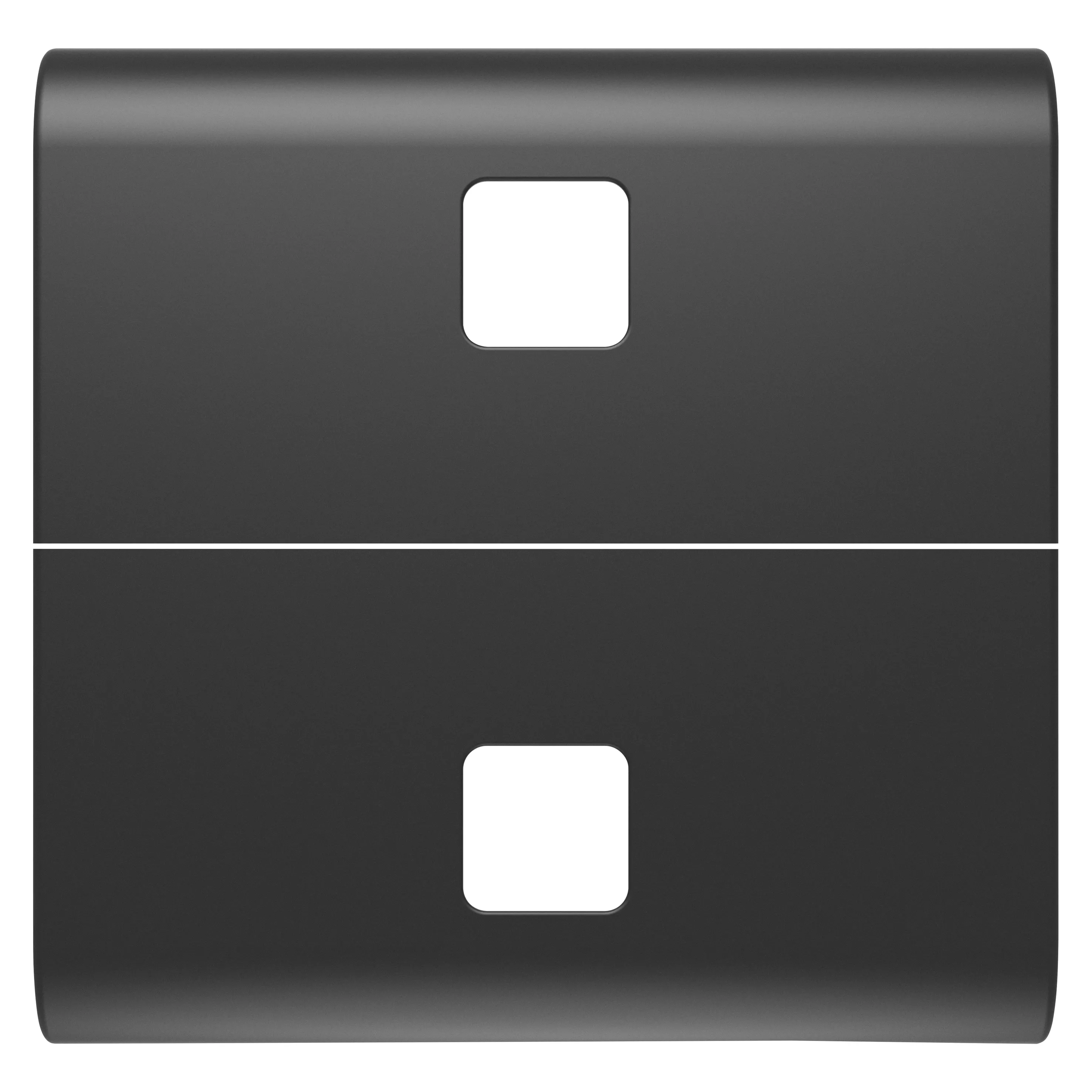 Buton, Inlocuibil, Pentru, Comenzi, Axiale, A, Se, Completa, Cu, 2, Lentile, 2, Module, Negru, Satinat, Gewiss Chorus GW12554S