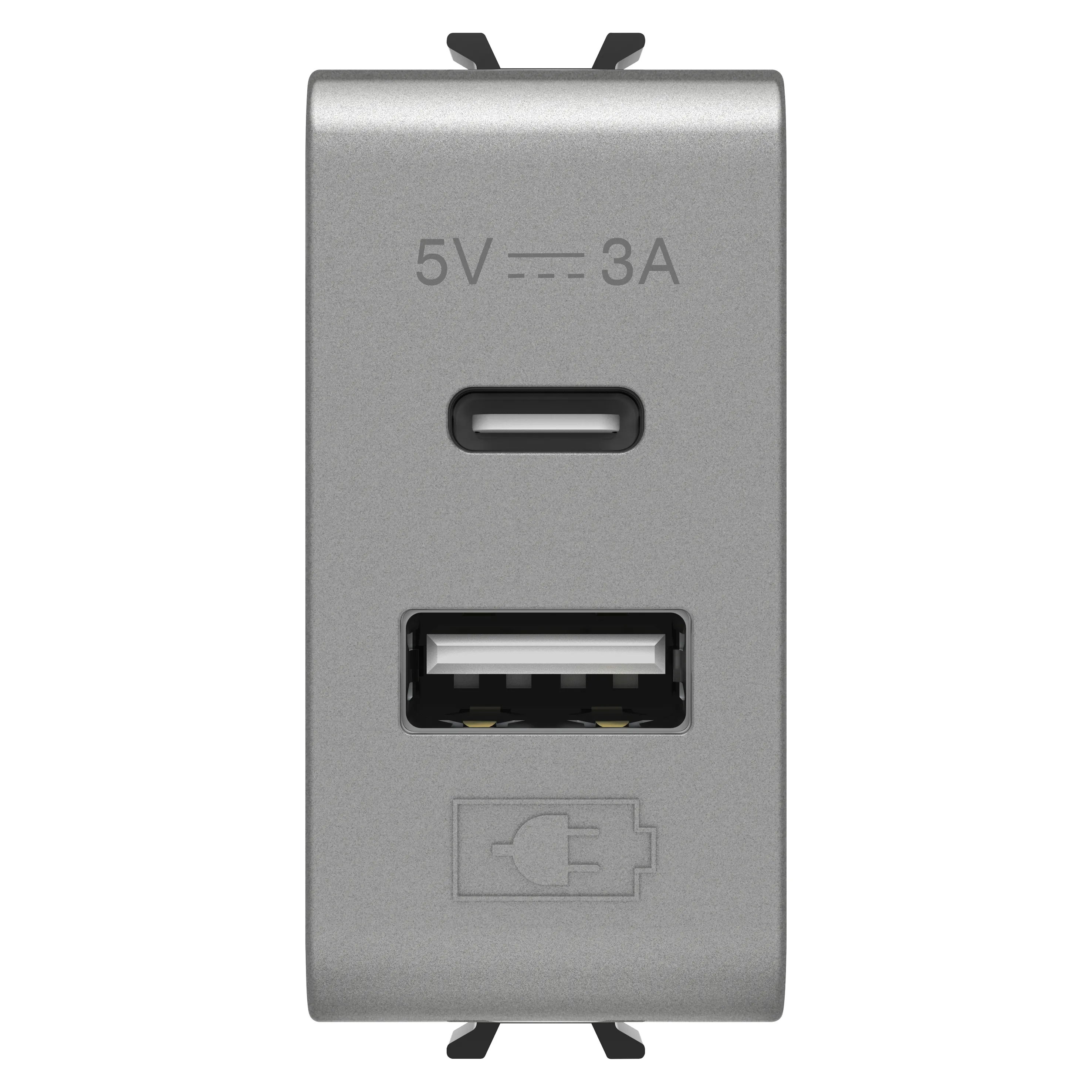 Incarcator, Usb, Tip, A+C, 3A, Titan, 1, Modul, Gewiss Chorus GW14449 