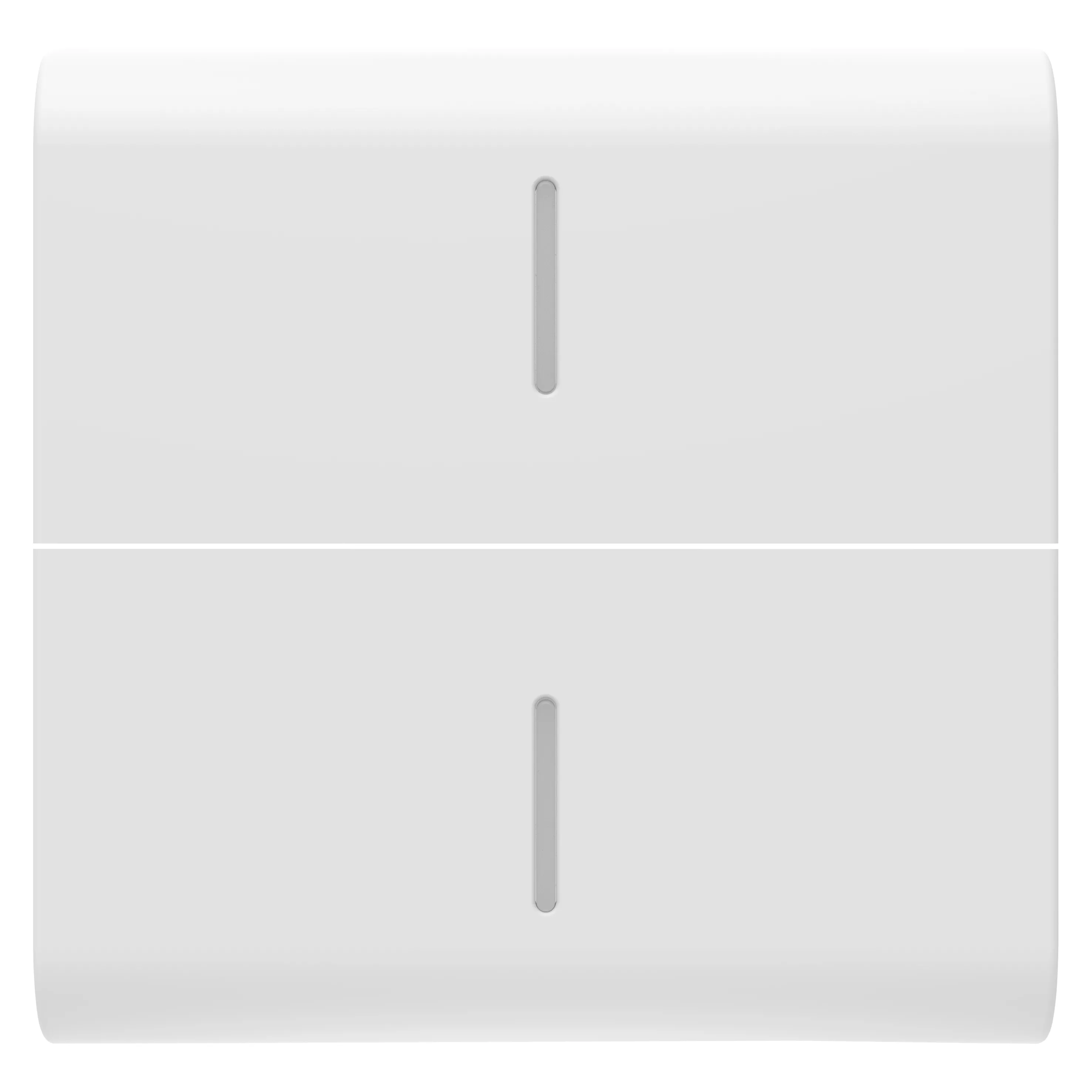 Buton, Inlocuibil, Pentru, Comenzi, Axiale, Cu, 2, Difuzoare, 2, Module, Alb, Satinat, Gewiss Chorus GW15558S