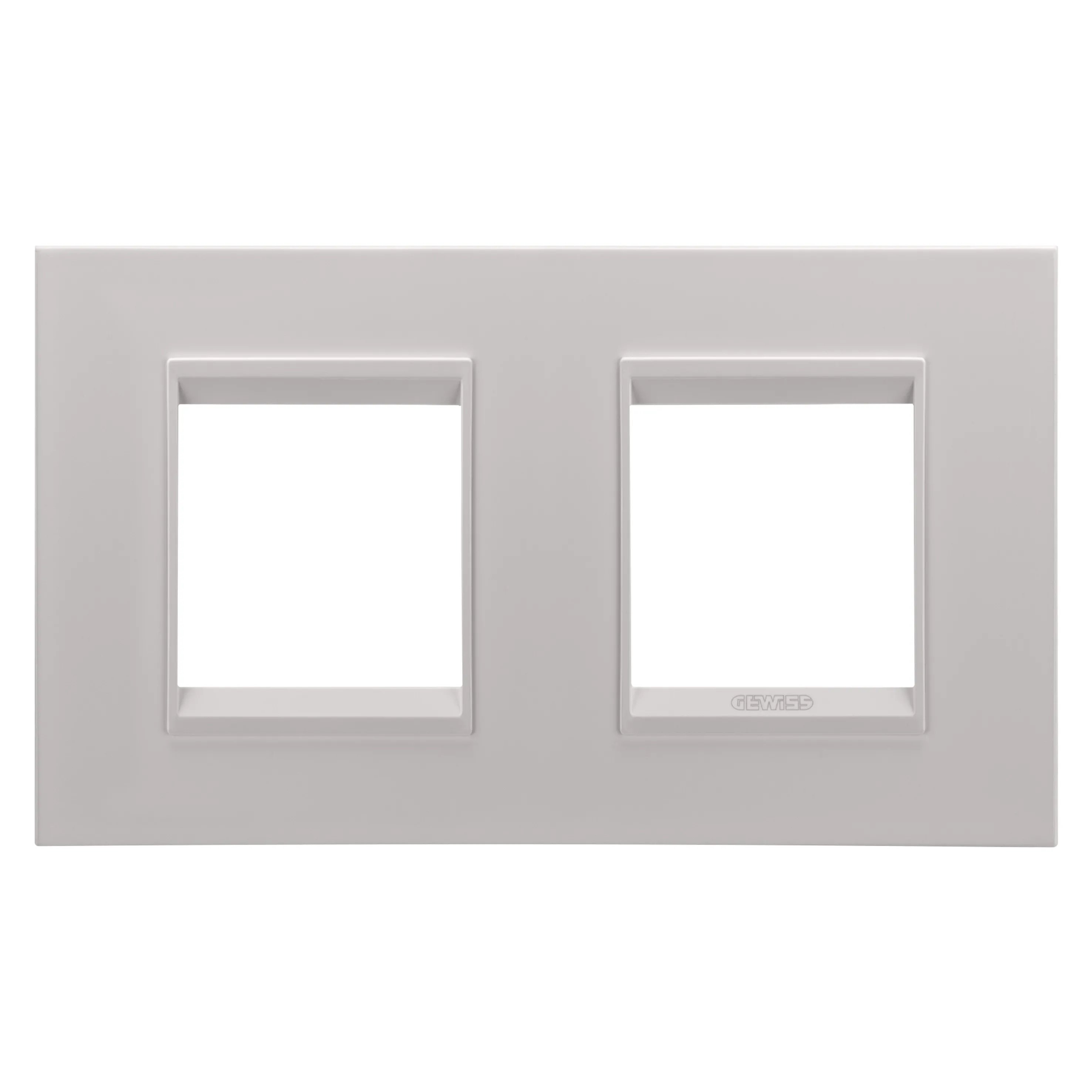 Rama, Ornament, Internationala, Lux, In, Metal, 2+2, Module, Orizontal, Bej, Natural, Monocrom, Gewiss Chorus GW16223XL