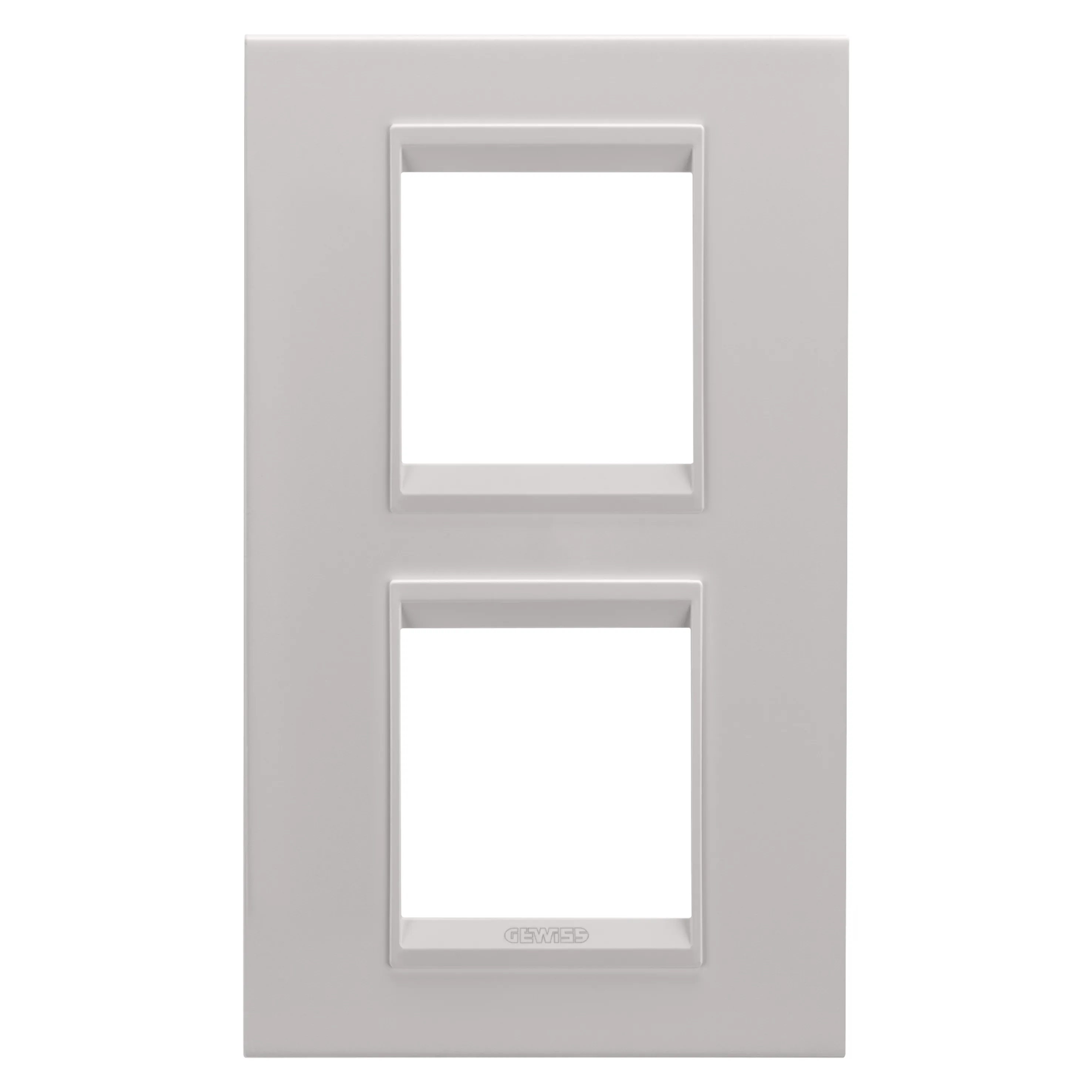 Rama, Ornament, Internationala, Lux, In, Metal, 2+2, Module, Vertical, Bej, Natural, Monocrom, Gewiss Chorus GW16224XL