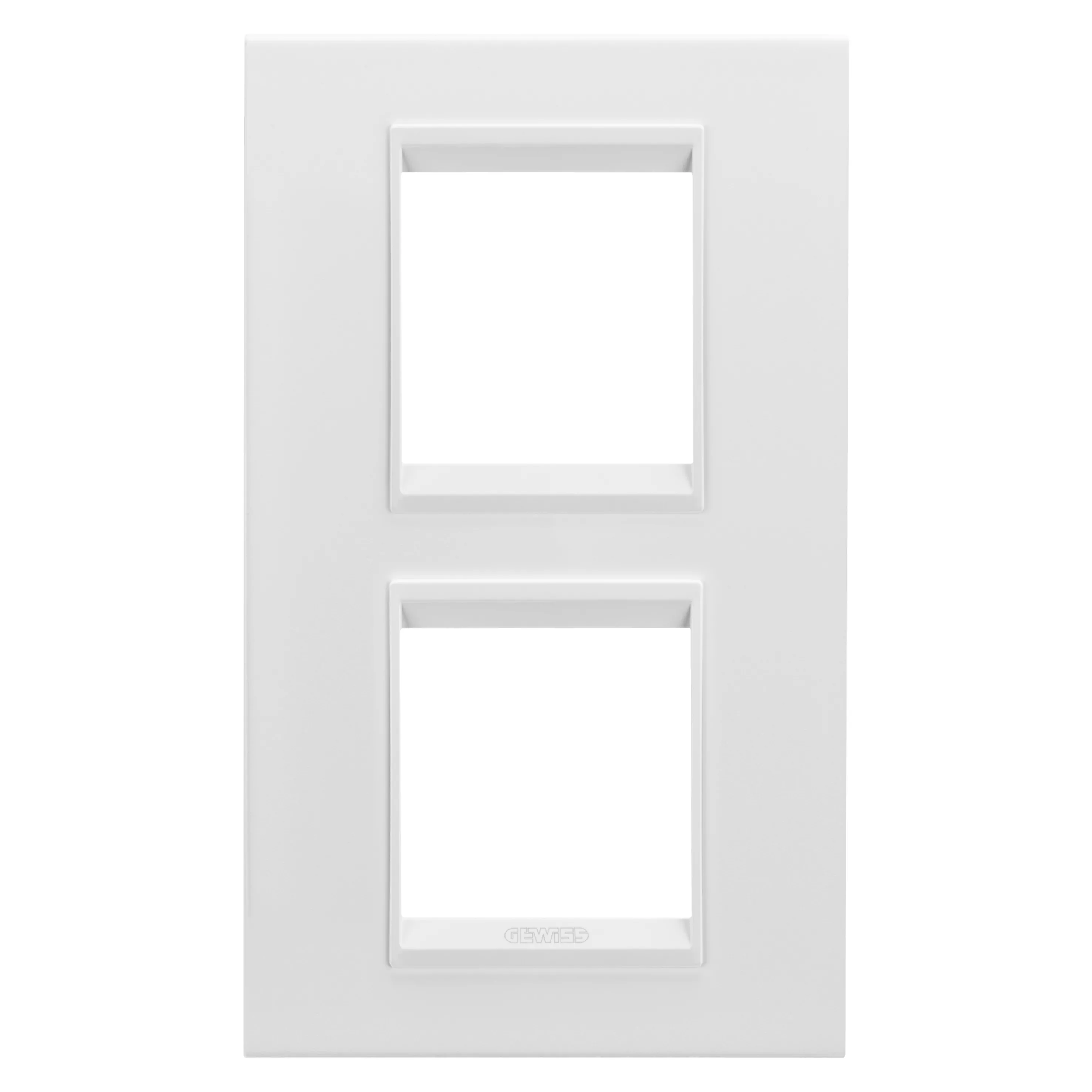 Rama, Ornament, Internationala, Lux, In, Metal, 2+2, Module, Verticale, Alb, Satinat, Monocrom, Gewiss Chorus GW16224XW