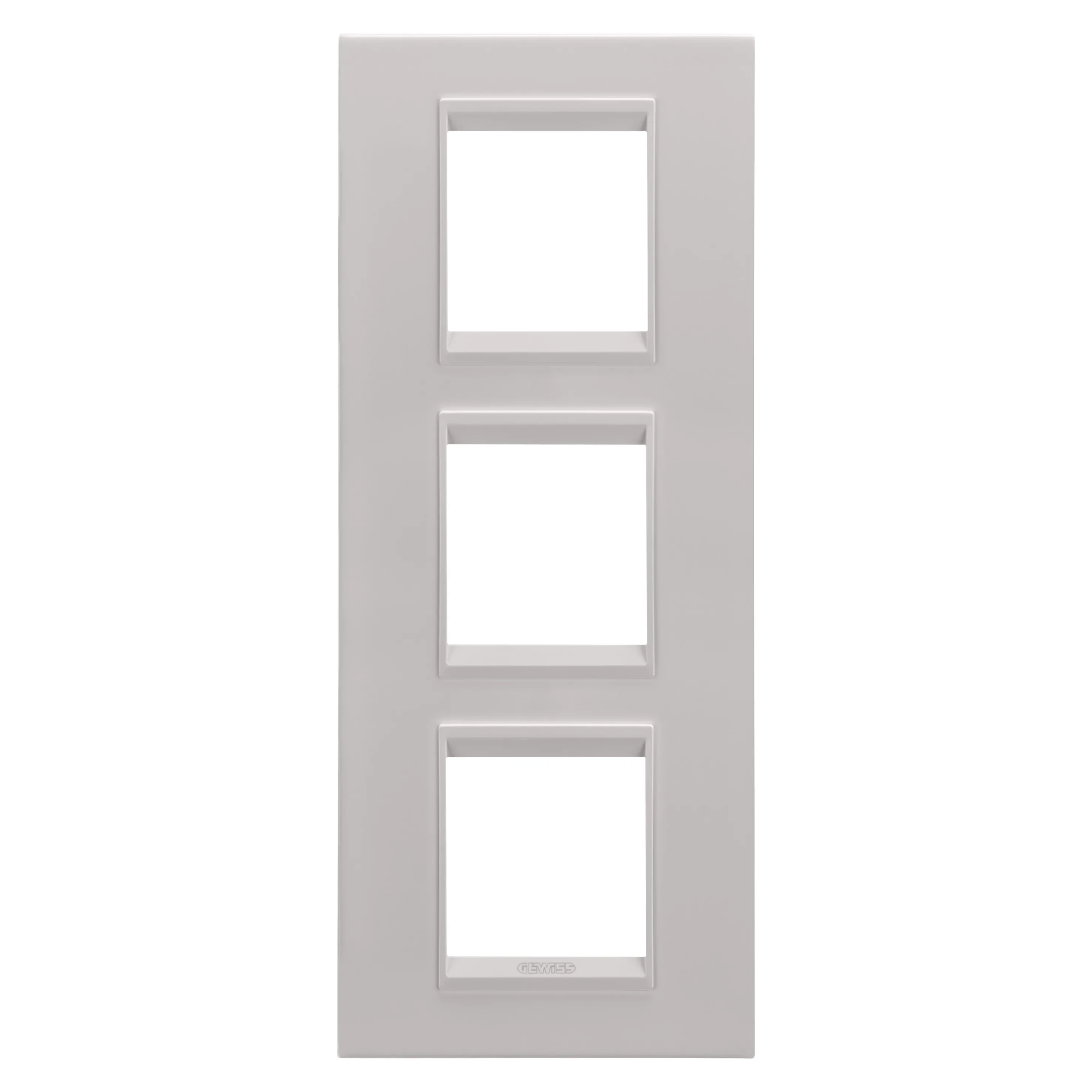 Rama, Ornament, Internationala, Lux, In, Metal, 2+2+2, Module, Vertical, Bej, Natural, Monocrom, Gewiss Chorus GW16227XL